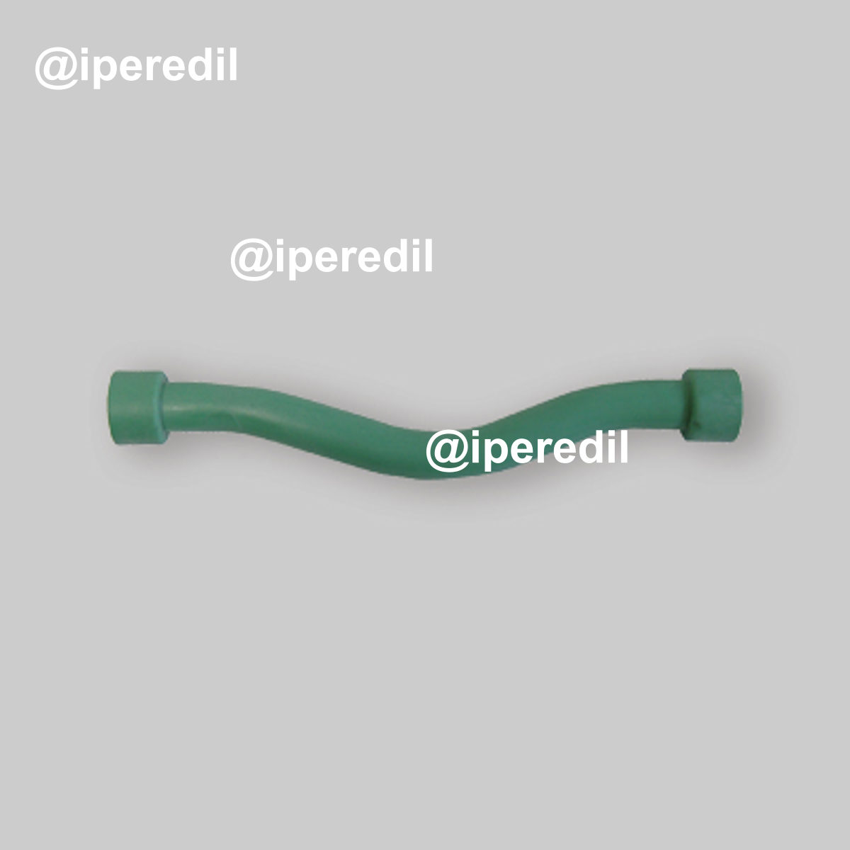 SORPASSO CON TERMINALI FEMMINA/FEMMINA IN PPR VERDE PN25 Ø25x25 - L.210 mm