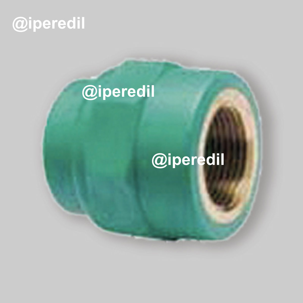 RIDUZIONE FILETTATA FEMMINA IN PPR VERDE PN25 Ø32 x 1"F