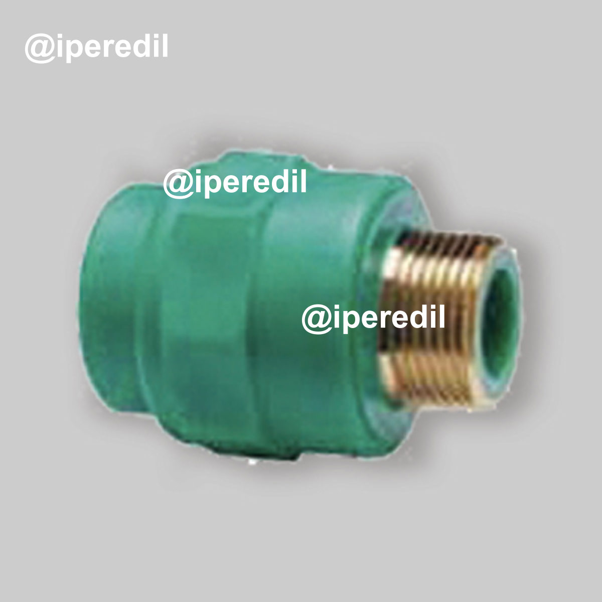 RIDUZIONE FILETTATA MASCHIO IN PPR VERDE PN25 Ø25 x 3/4"M