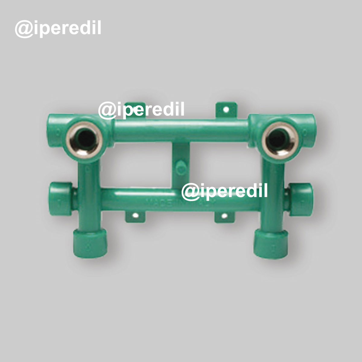 MODULO GRUPPO VASCA IN PPR VERDE Ø20 x 1/2"F