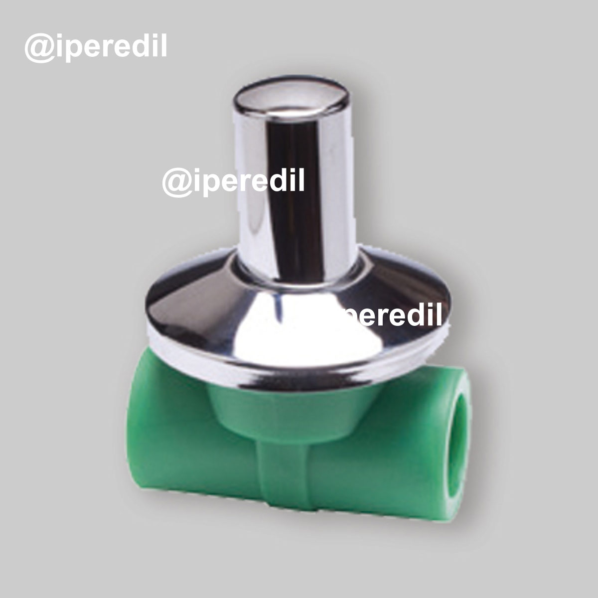 RUBINETTO A VITONE DA 3/4" IN PPR Ø25 + Rosone e Cappuccio