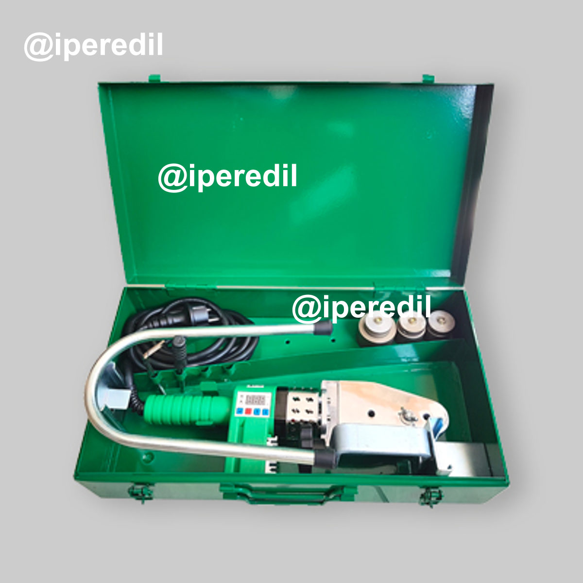 POLIFUSORE REGOLABILE DIGITALE CON ACCESSORI E VALIGETTA Ø20-25-32 mm