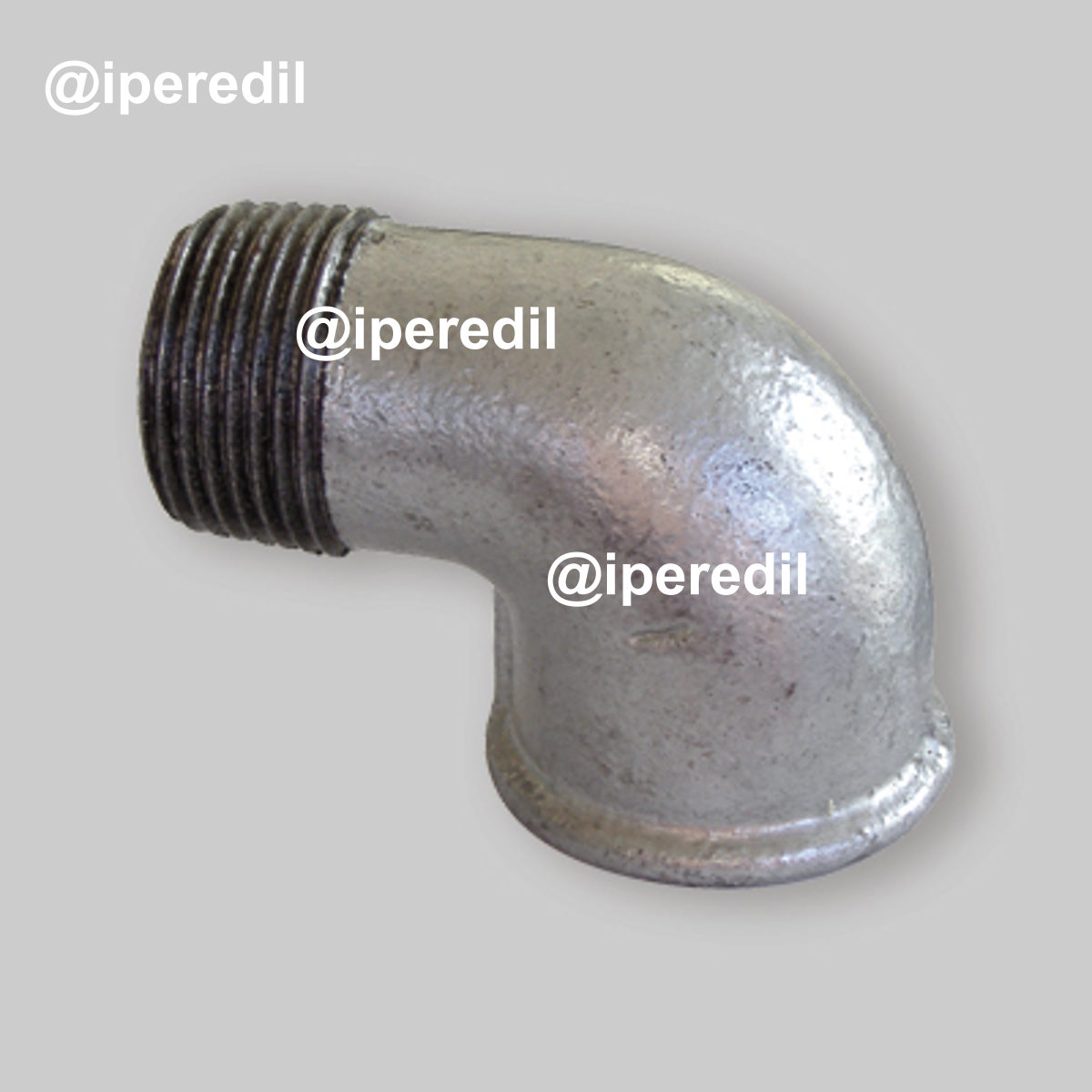 GOMITO 90° MASCHIO/FEMMINA IN GHISA ZINCATA 1/2"