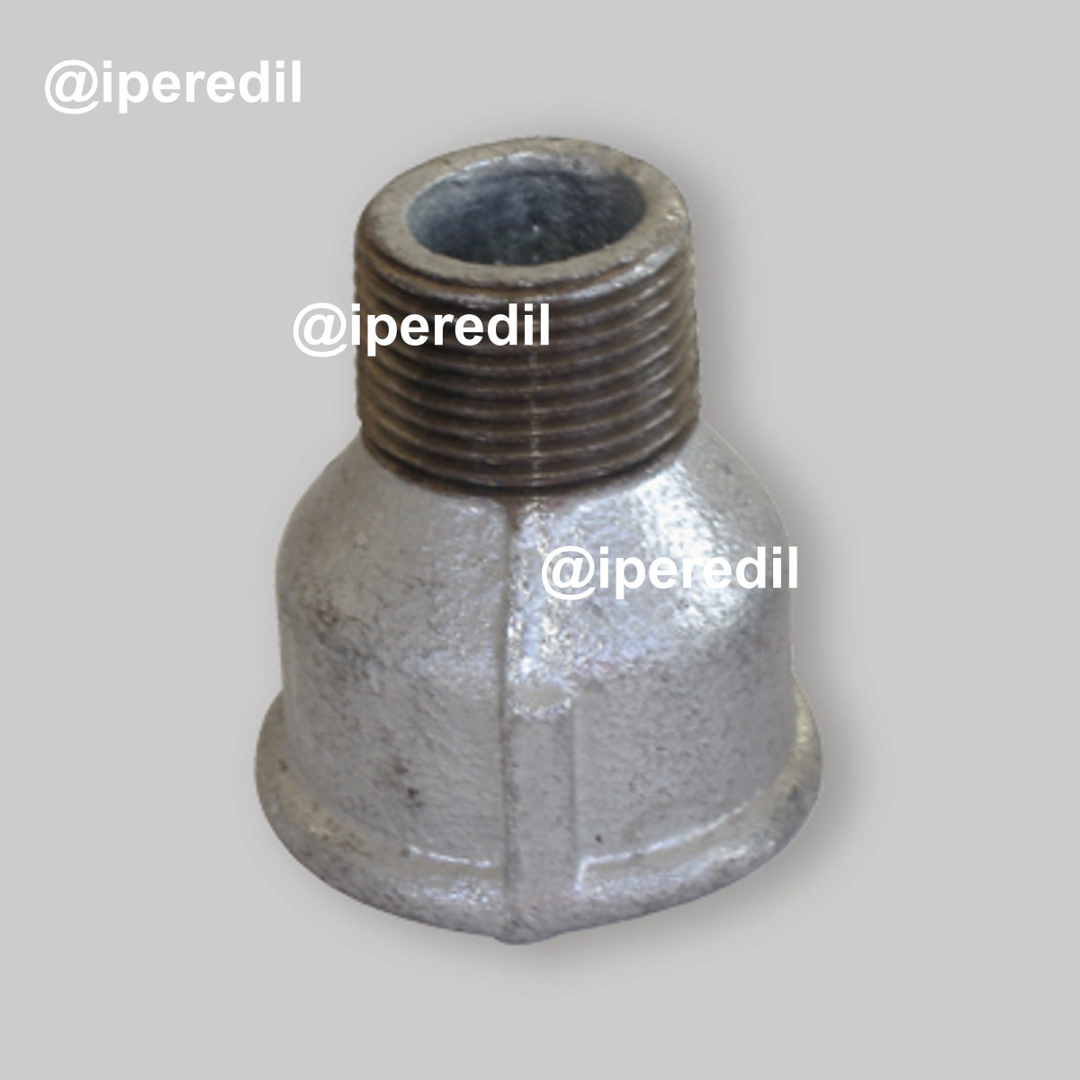 MANICOTTO MASCHIO/FEMMINA IN GHISA ZINCATA 1"1/2