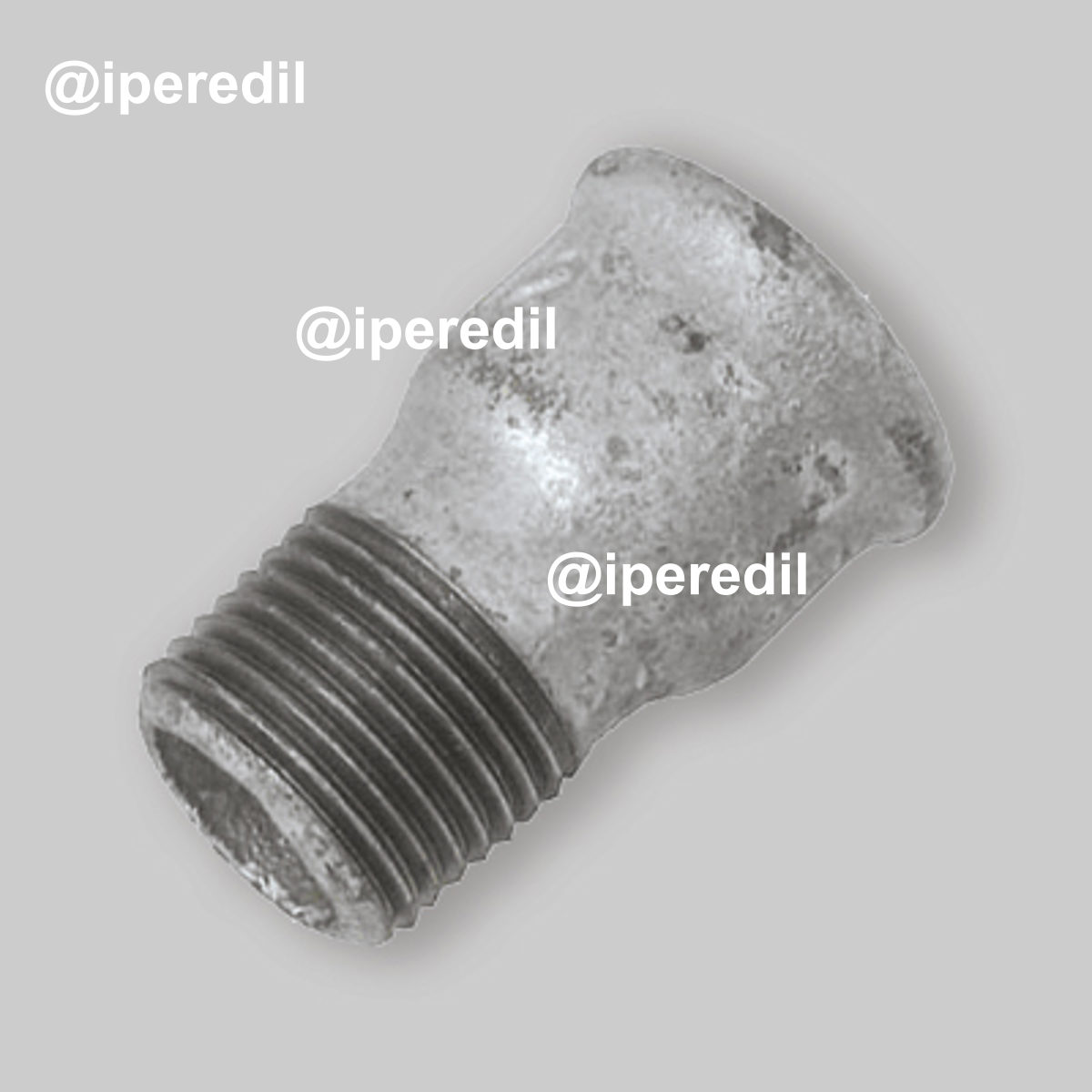 RACCORDO DIRITTO RIDOTTO FM IN GHISA ZINCATA 3/4" x 1/2"