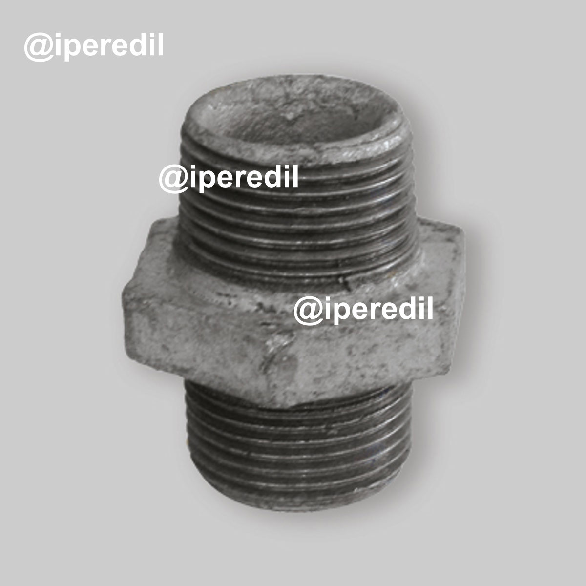 NIPLES MASCHIO/MASCHIO IN GHISA ZINCATA 1"