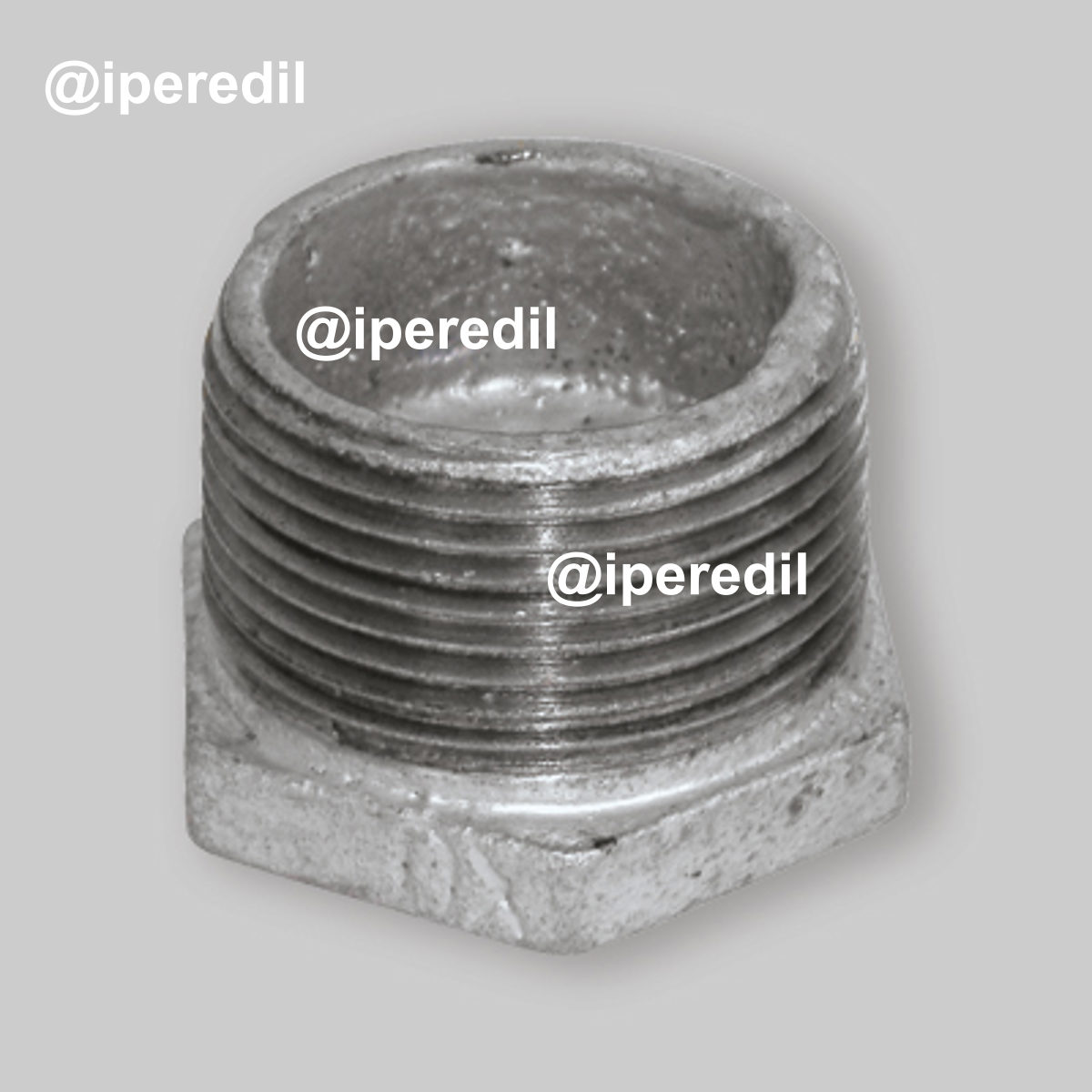 RIDUZIONE MASCHIO/FEMMINA IN GHISA ZINCATA 2" x 1/2"