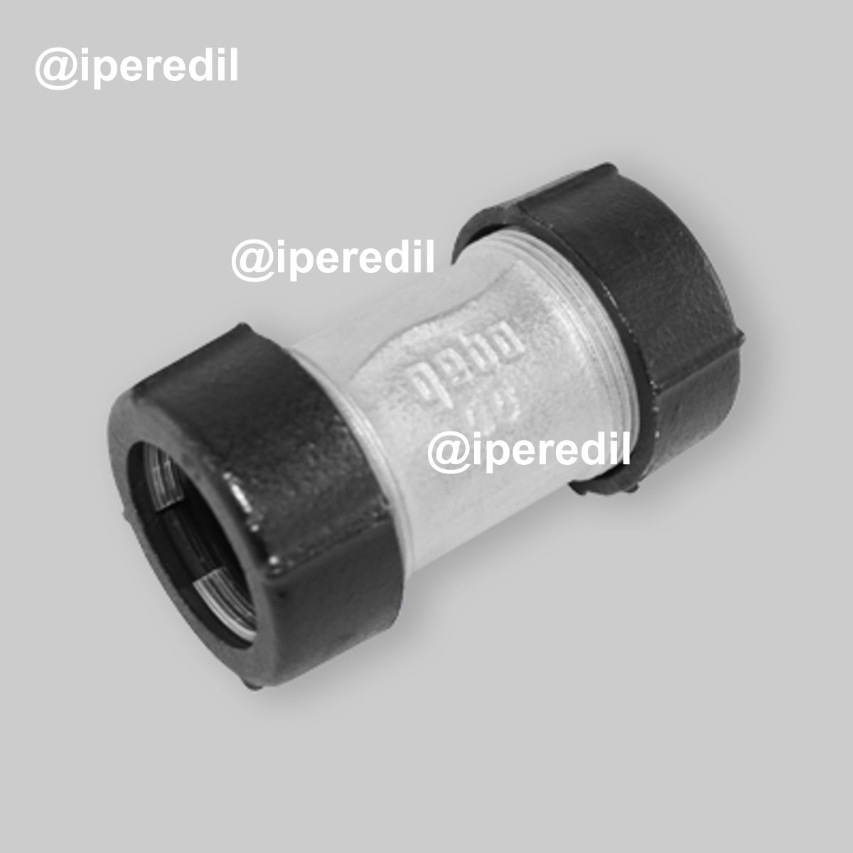 RACCORDO DOPPIO A COMPRESSIONE IN GHISA Ø31,4-34,2 mm