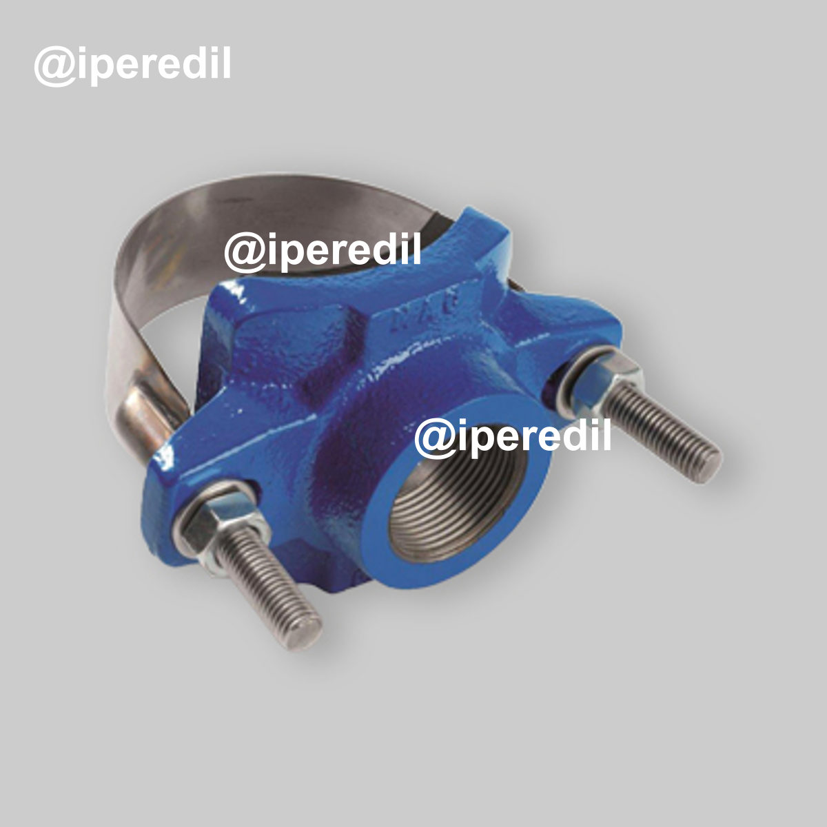 COLLARE DI DERIVAZIONE SEMPLICE DN100 x 1"1/2 - Ø112/126 mm