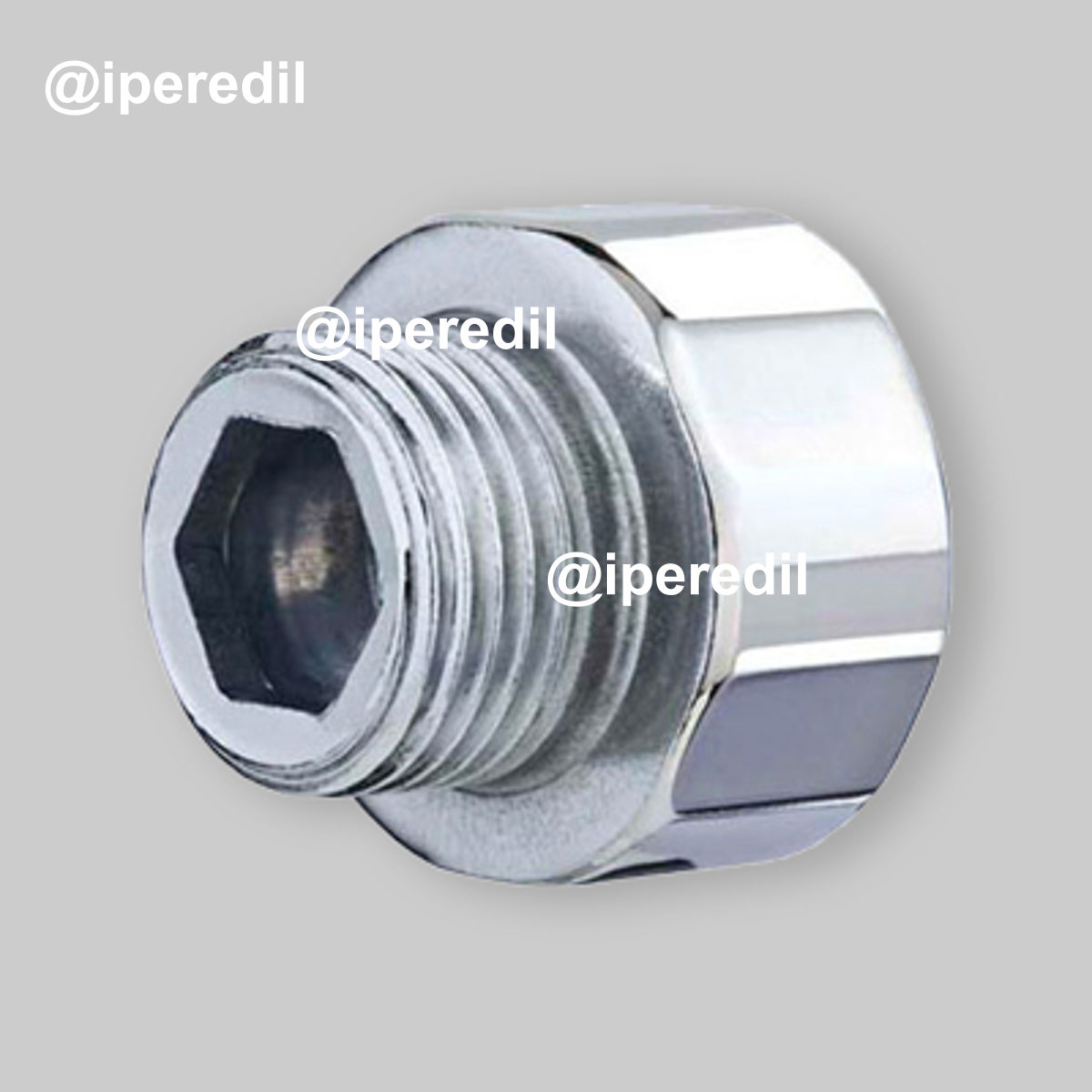 PROLUNGA RIDOTTA MASCHIO/FEMMINA IN ACCIAIO ZINCATO OTER 1/4"M x 3/8"F - 15 mm - 20634002