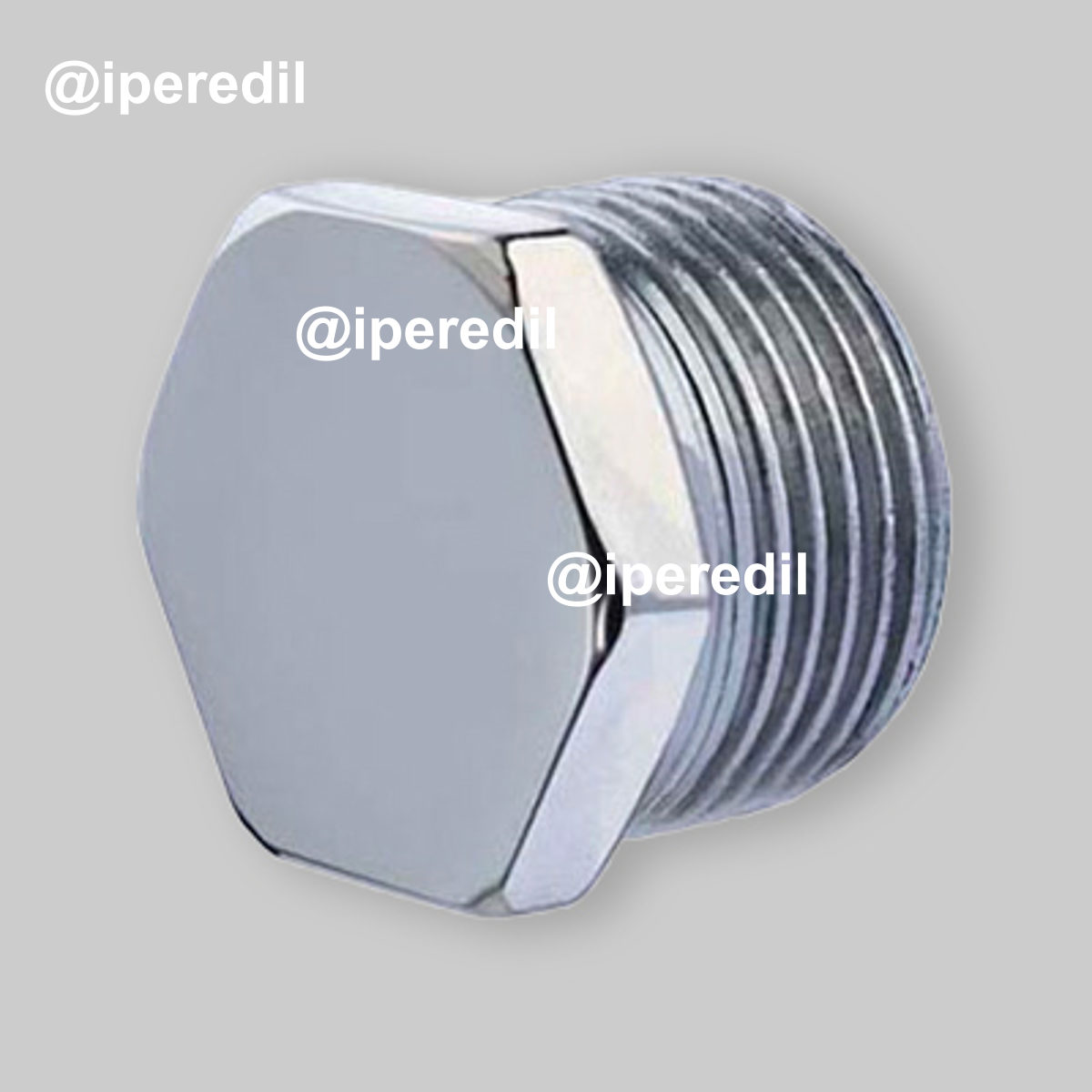 TAPPO MASCHIO ESAGONALE IN ACCIAIO ZINCATO OTER 1/4"