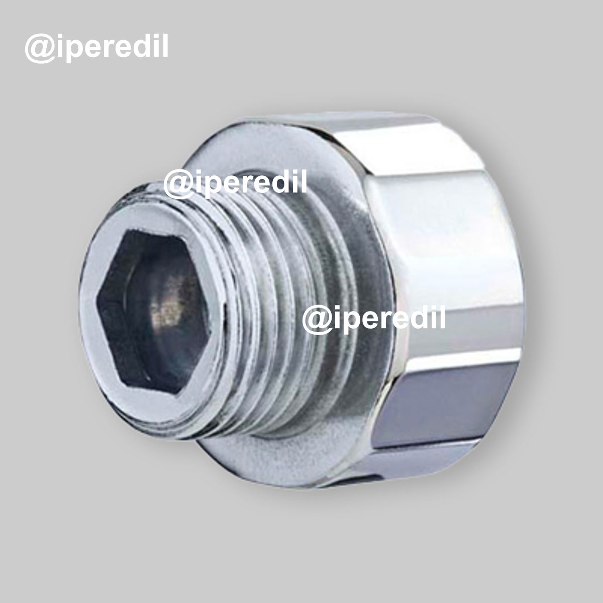 RIDUZIONE INVERSA FEMMINA/MASCHIO IN ACCIAIO ZINCATO OTER 1/2"F x 3/4"M - 15 mm