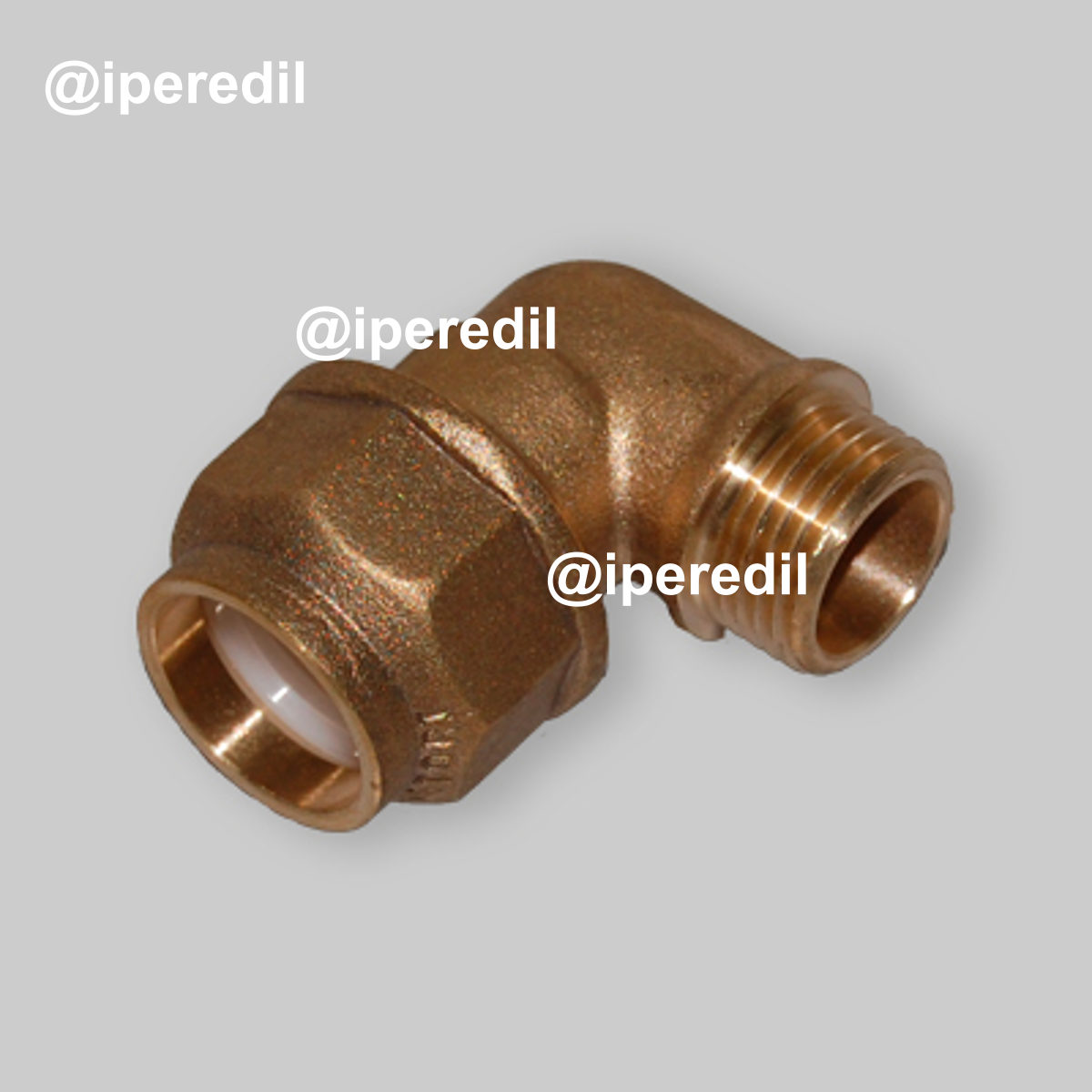 GOMITO MASCHIO PER POLIETILENE CON ANELLO IN RESINA 1" x Ø32 mm