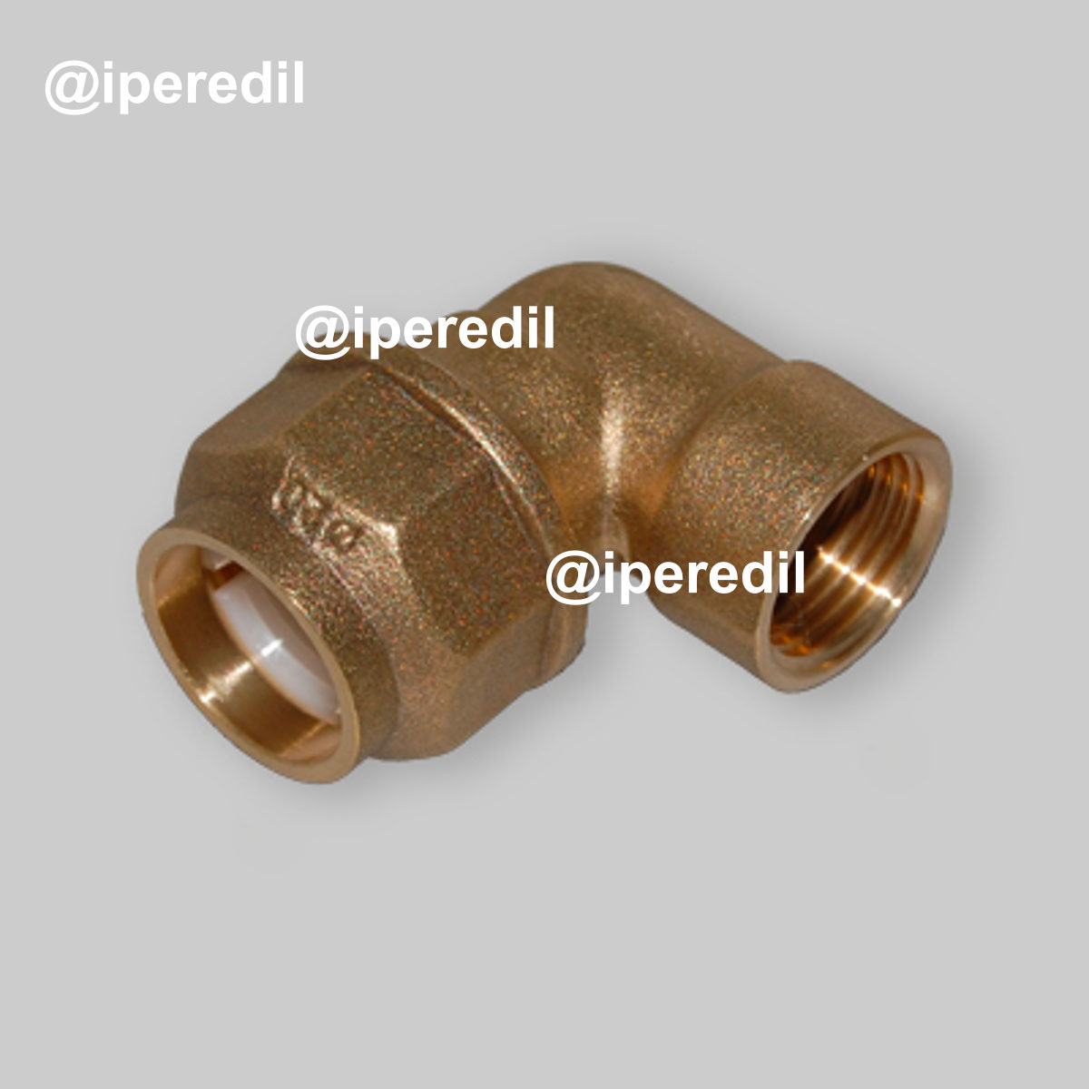 GOMITO FEMMINA PER POLIETILENE CON ANELLO IN RESINA 3/4" x Ø25 mm