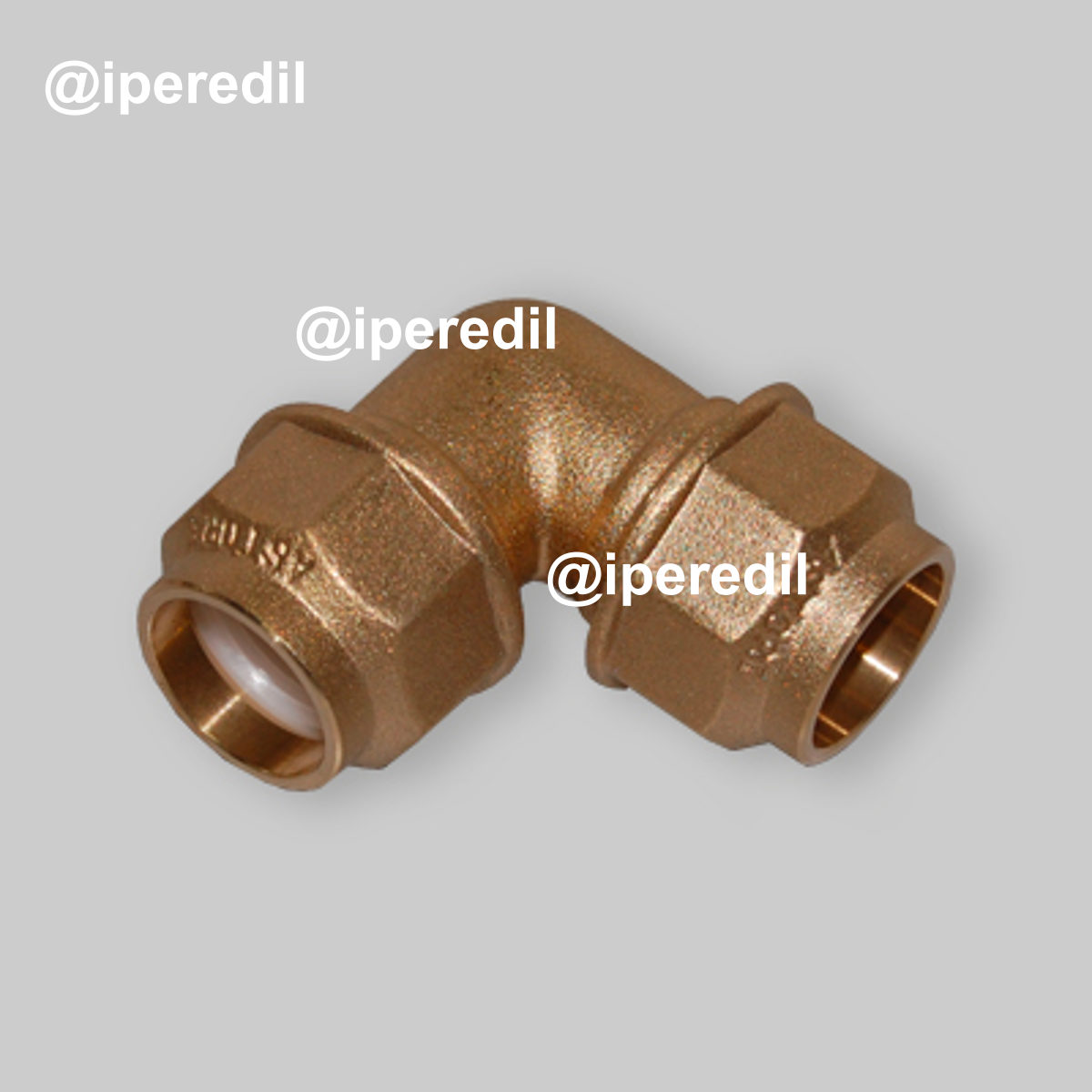 GOMITO DOPPIO PER TUBO POLIETILENE CON ANELLO IN RESINA Ø32x32 mm