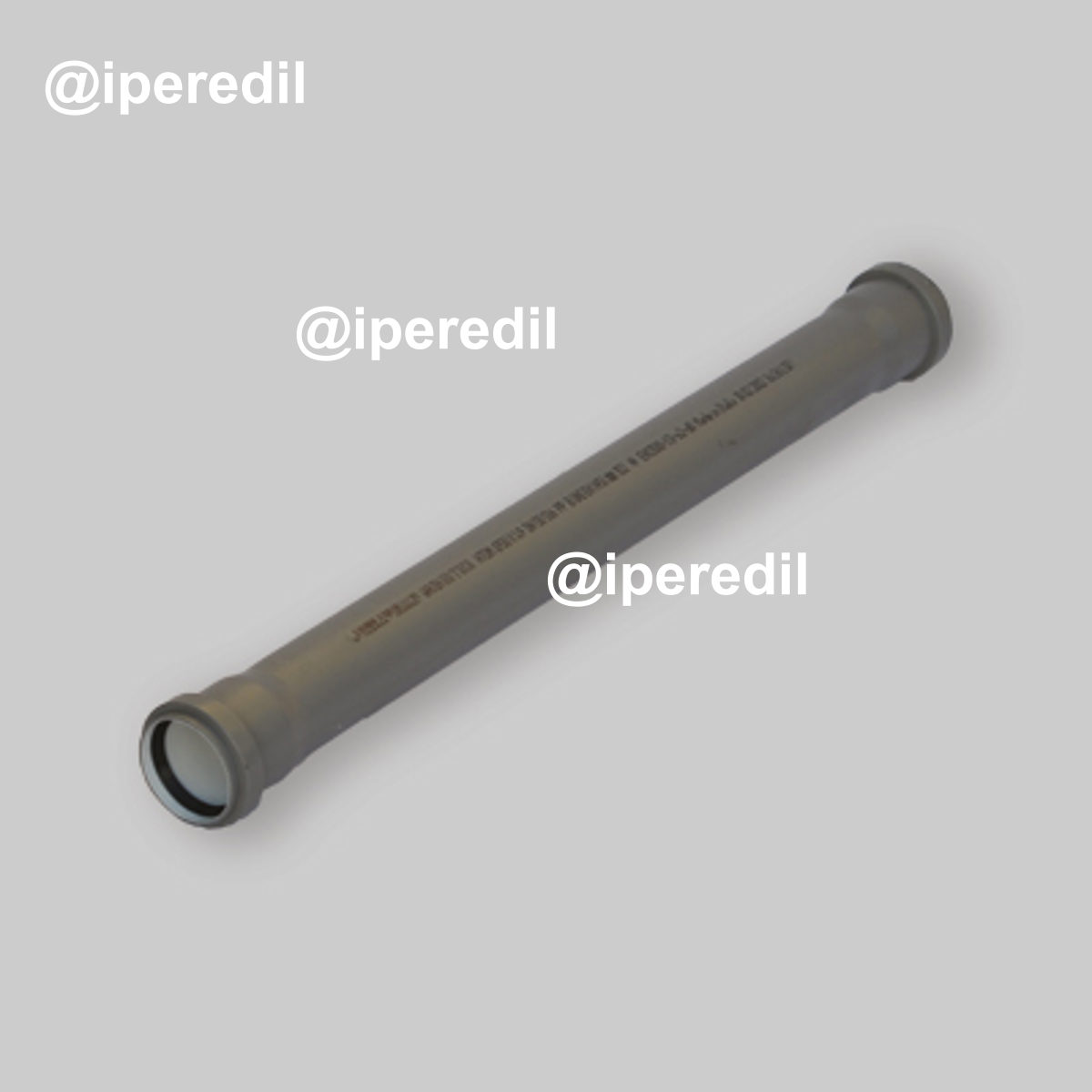 TUBO A INNESTO "BAMPLAST PP-TECH" Ø40 CON 2 BICCHIERI 1500 mm