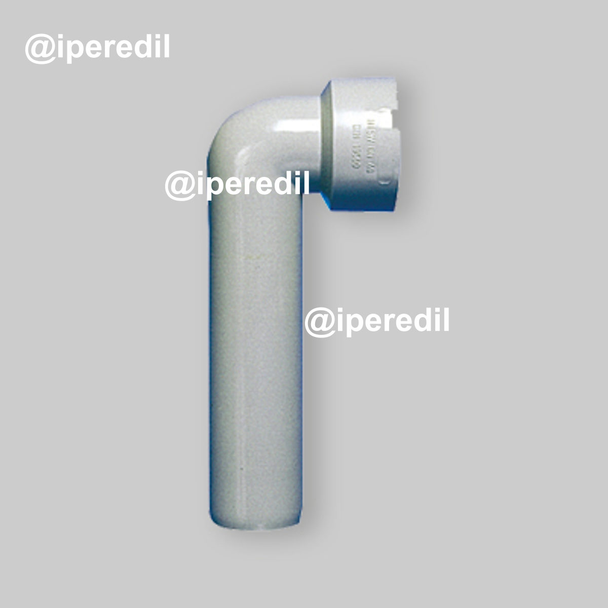 CURVA TECNICA A INNESTO PROLUNGATA SENZA MORSETTO "BAMPLAST" Ø40 x Ø50 - L.158 mm