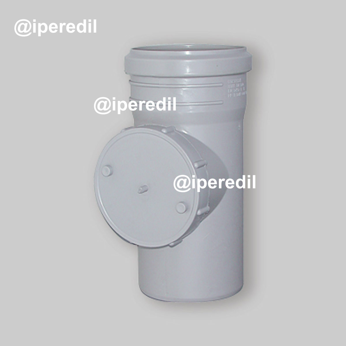 BRAGA DI ISPEZIONE A INNESTO CON TAPPO A VITE HTRE Ø90 mm