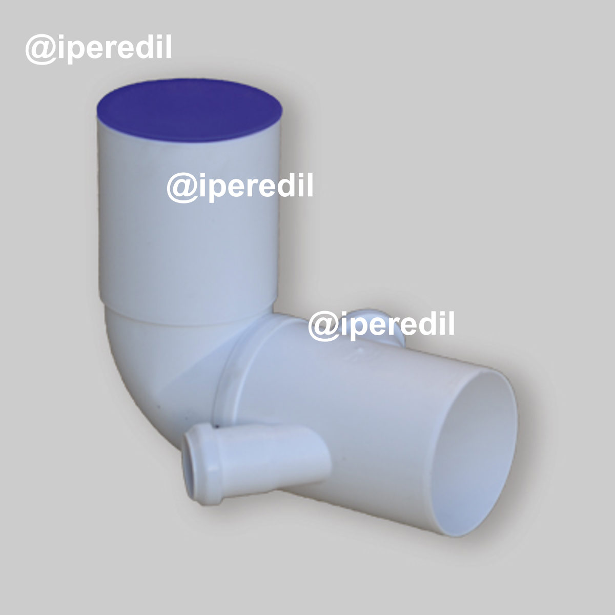 CURVA WC 90° PROLUNGATA A INNESTO CON 2 ATTACCHI Ø110 x Ø50/50