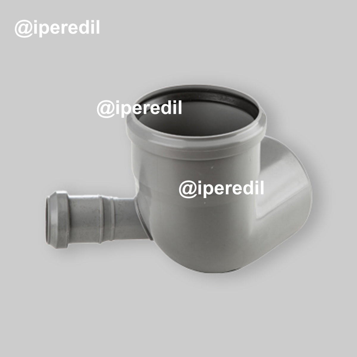 CURVA HTB 87,5° A INNESTO CON ATTACCO LATERALE Ø110x50 Destro