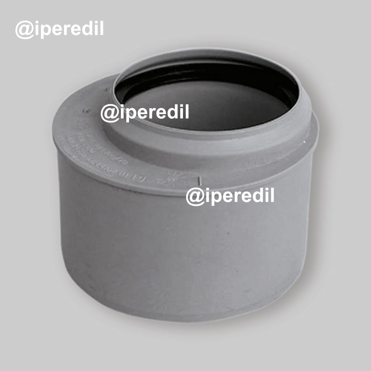 RIDUZIONE A TAMPONE ECCENTRICA A INNESTO FØ40 x MØ50