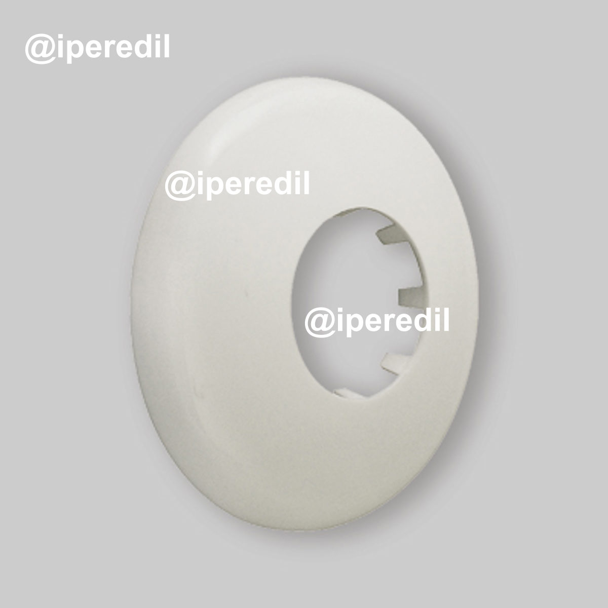 ROSONE BIANCO IN PP PER CANOTTO WC Ø90 mm