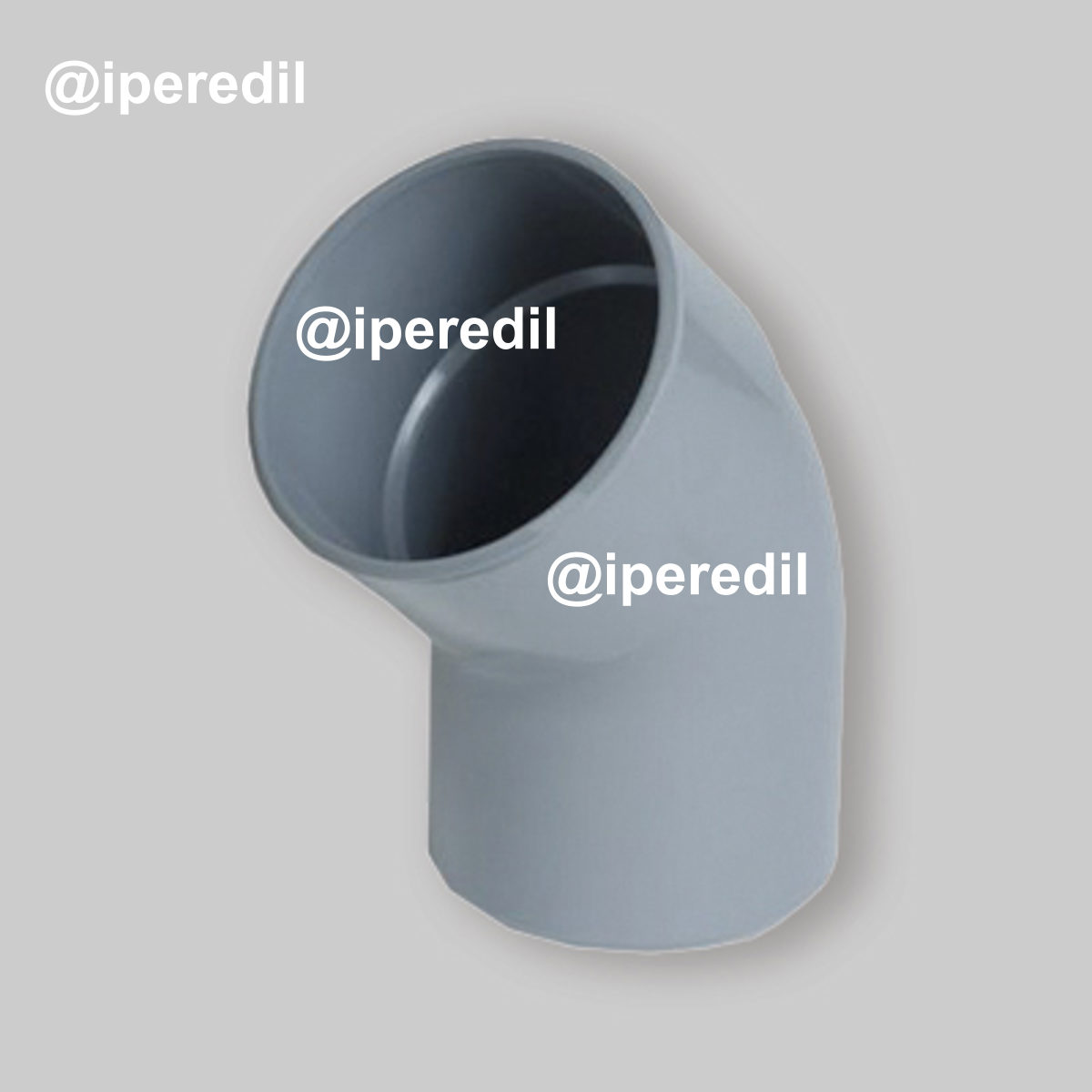 CURVA 45° IN PVC "ME" AD INCOLLAGGIO MASCHIO/FEMMINA Ø32 mm