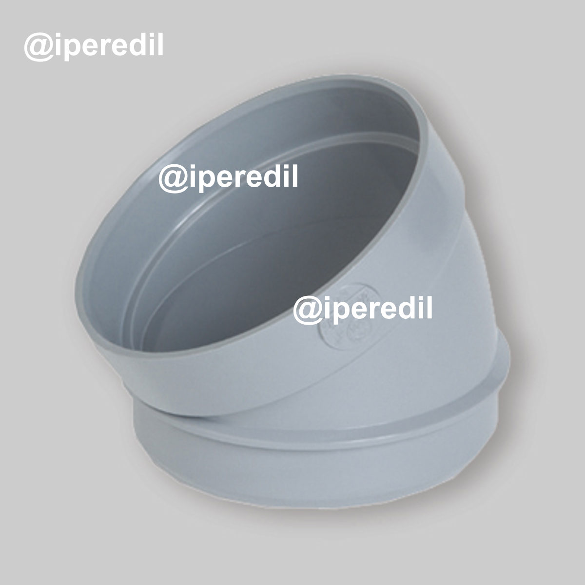 CURVA A GOMITO 30° IN PVC "ME" AD INCOLLAGGIO MASCHIO/FEMMINA Ø100 mm