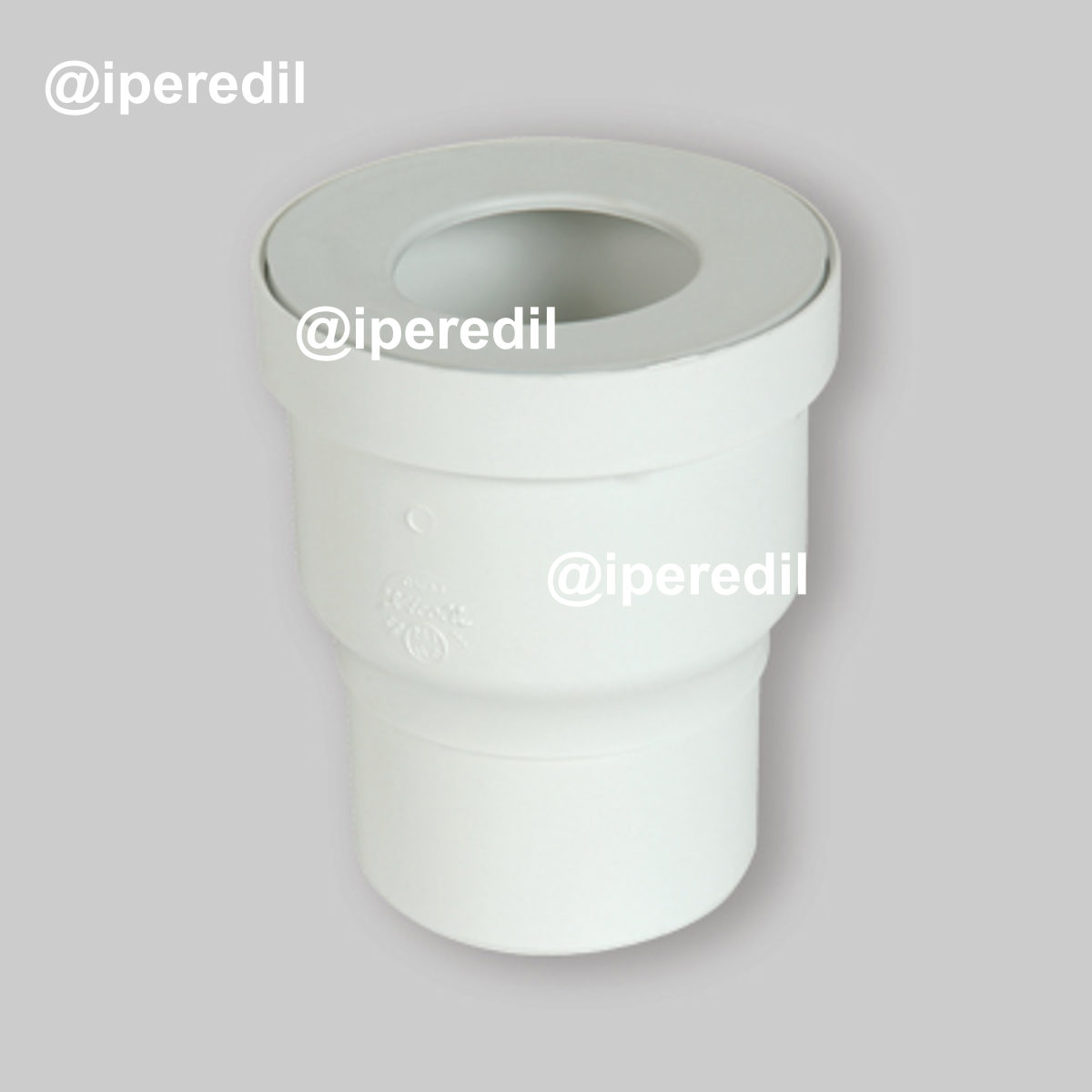MANICOTTO WC DIRITTO FEMMINA/FEMMINA AD INCOLLAGGIO Ø100 + Guarnizione