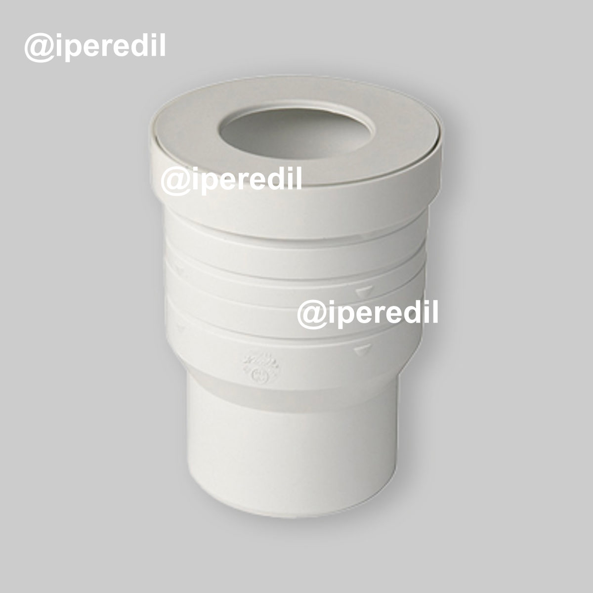 MANICOTTO DIRITTO MASCHIO/FEMMINA AD INCOLLAGGIO Ø100 + Guarnizione