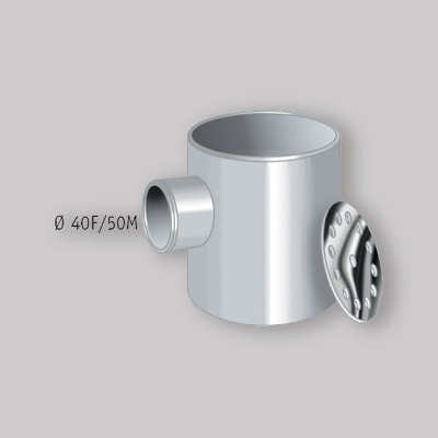 POZZETTO A PAVIMENTO ad incollaggio 1 VIA 100-40