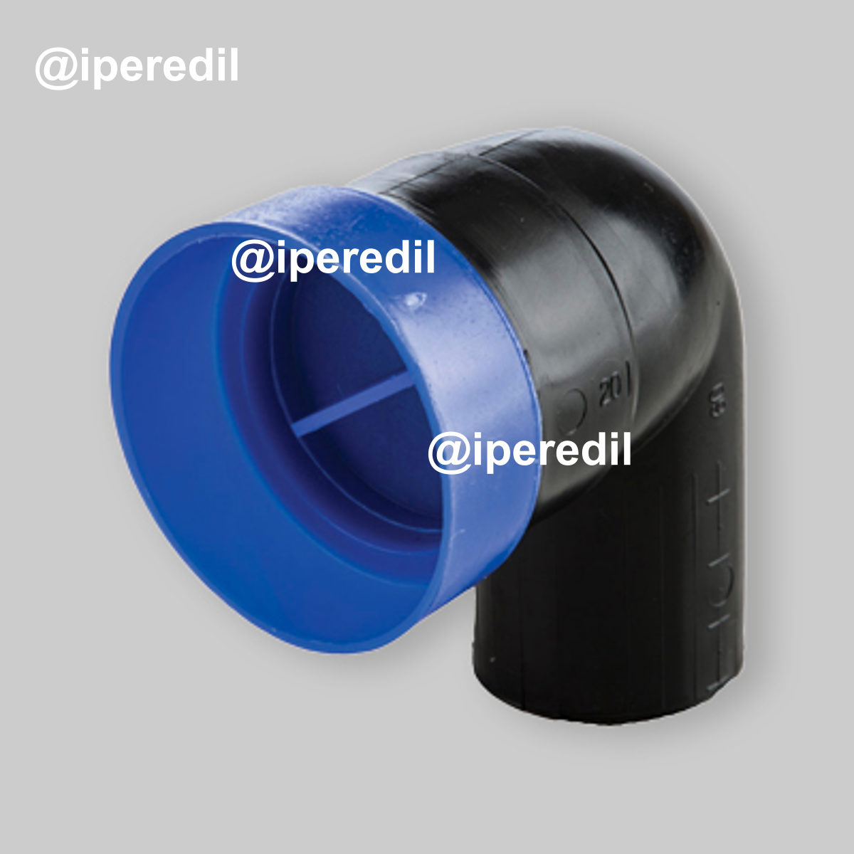 CURVA TECNICA IN PE A SALDARE Ø50 x Ø46 (Morsetto)