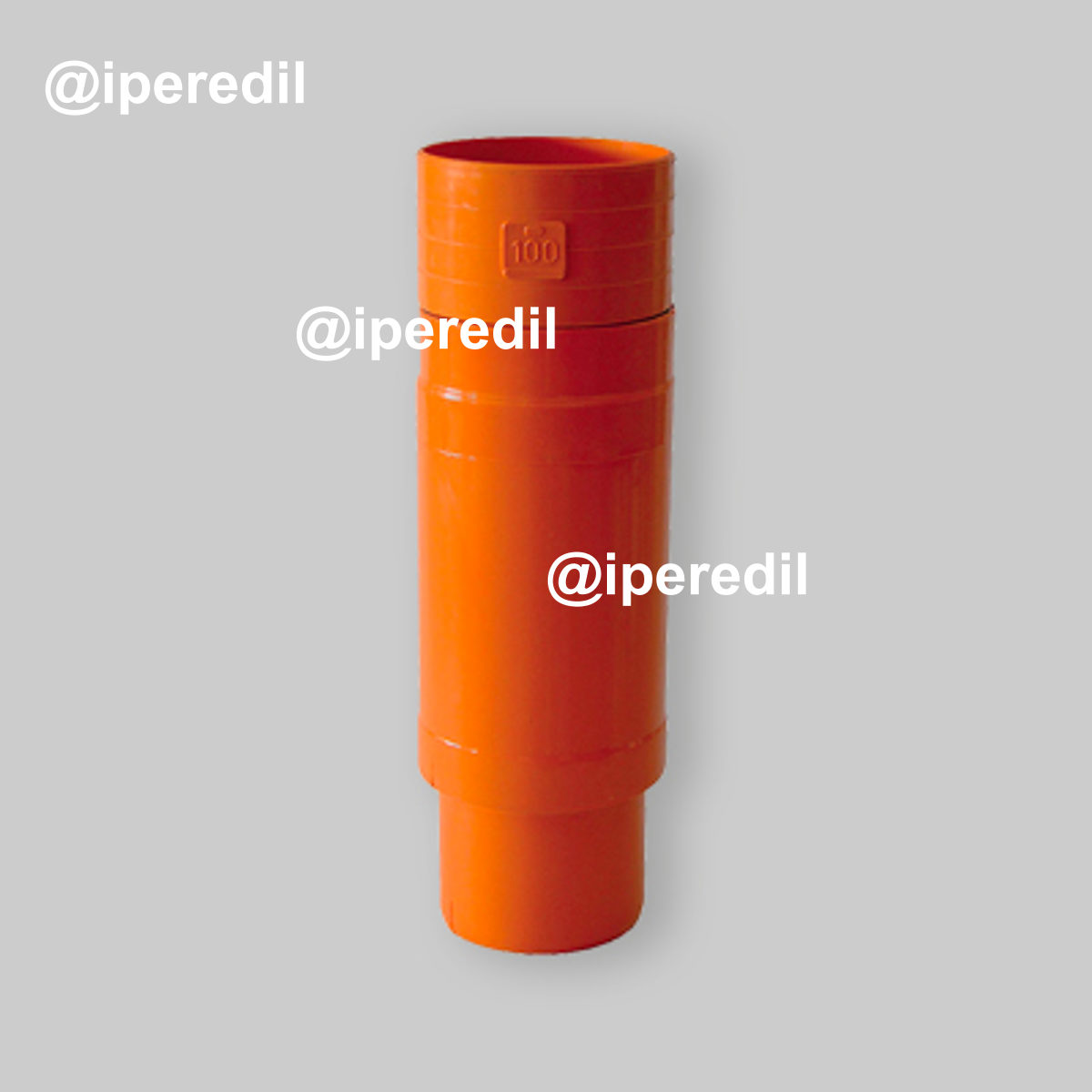 GIUNTO DI RIPARAZIONE AD INCOLLAGGIO A 2 PEZZI IN PVC Ø100 - Telescopico