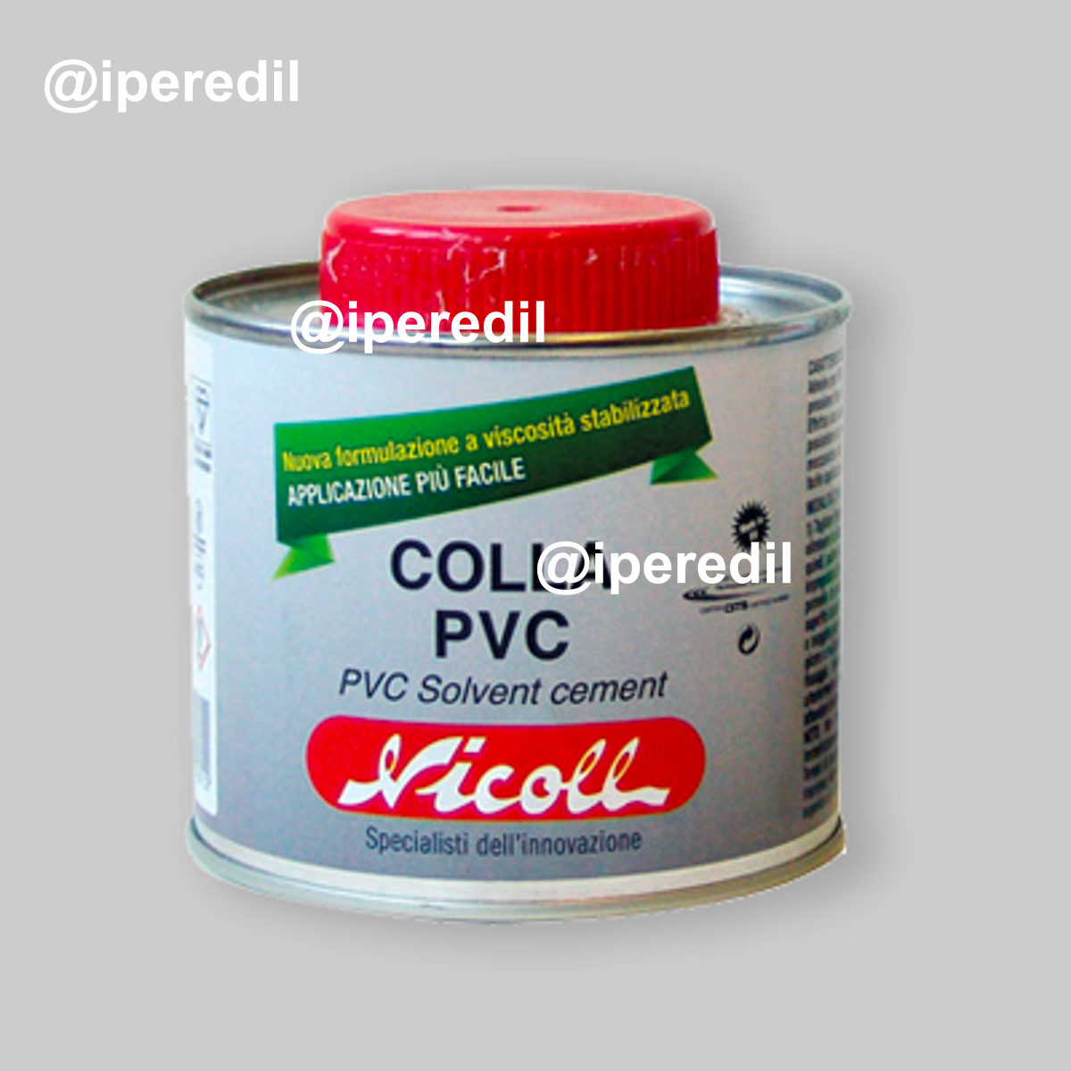 COLLA PER PVC IN BARATTOLO CON PENNELLO "NICOLL" 250 ml