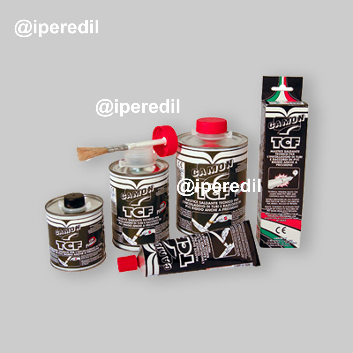 ADESIVO SALDANTE RAPIDO PER PVC "TCF" Barattolo gr.500 + Pennello