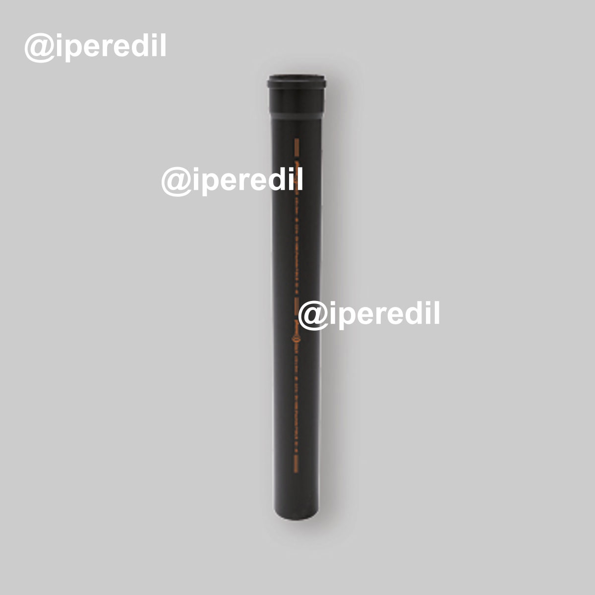 TUBO DI SCARICO "PHONOBLACK" Ø100 A 1 BICCHIERE 50 cm - 20673202