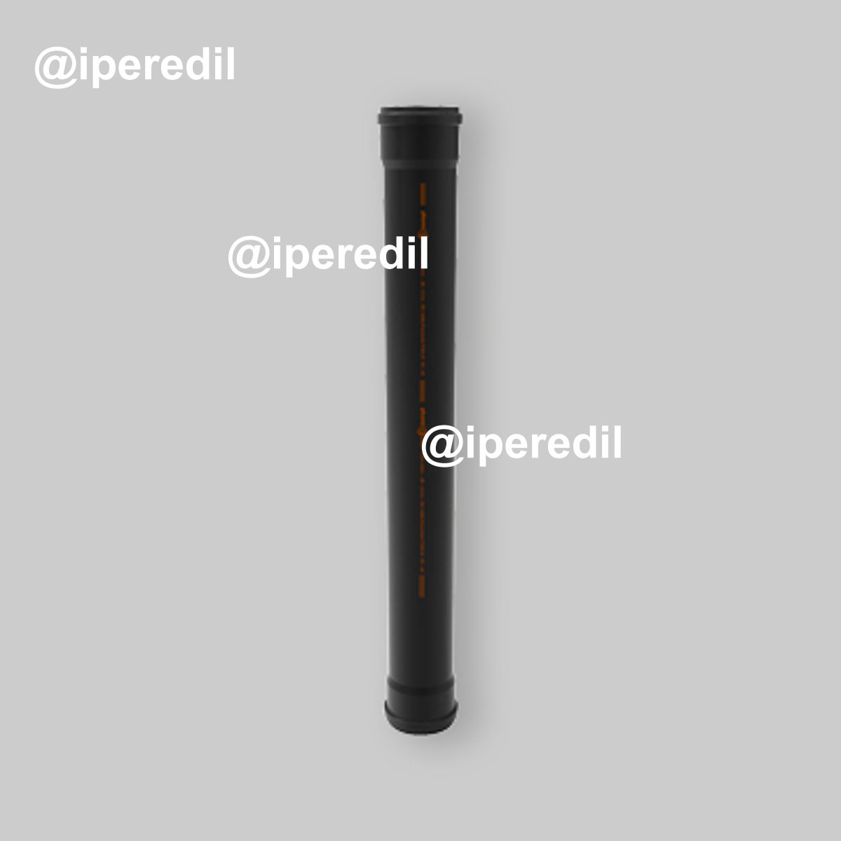 TUBO DI SCARICO "PHONOBLACK" Ø100 A 2 BICCHIERI 300 cm