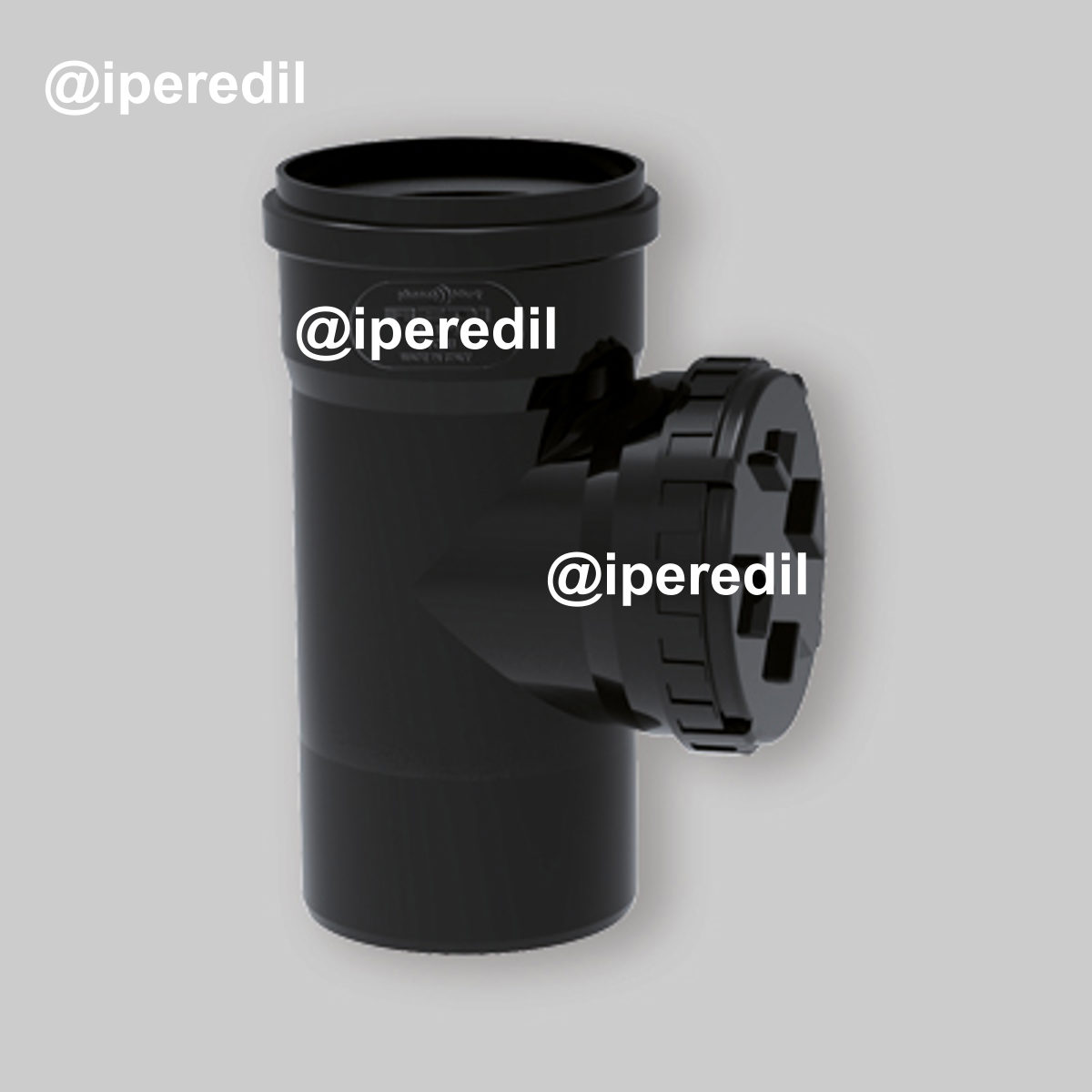 ISPEZIONE CON TAPPO "PHONOBLACK" Ø100