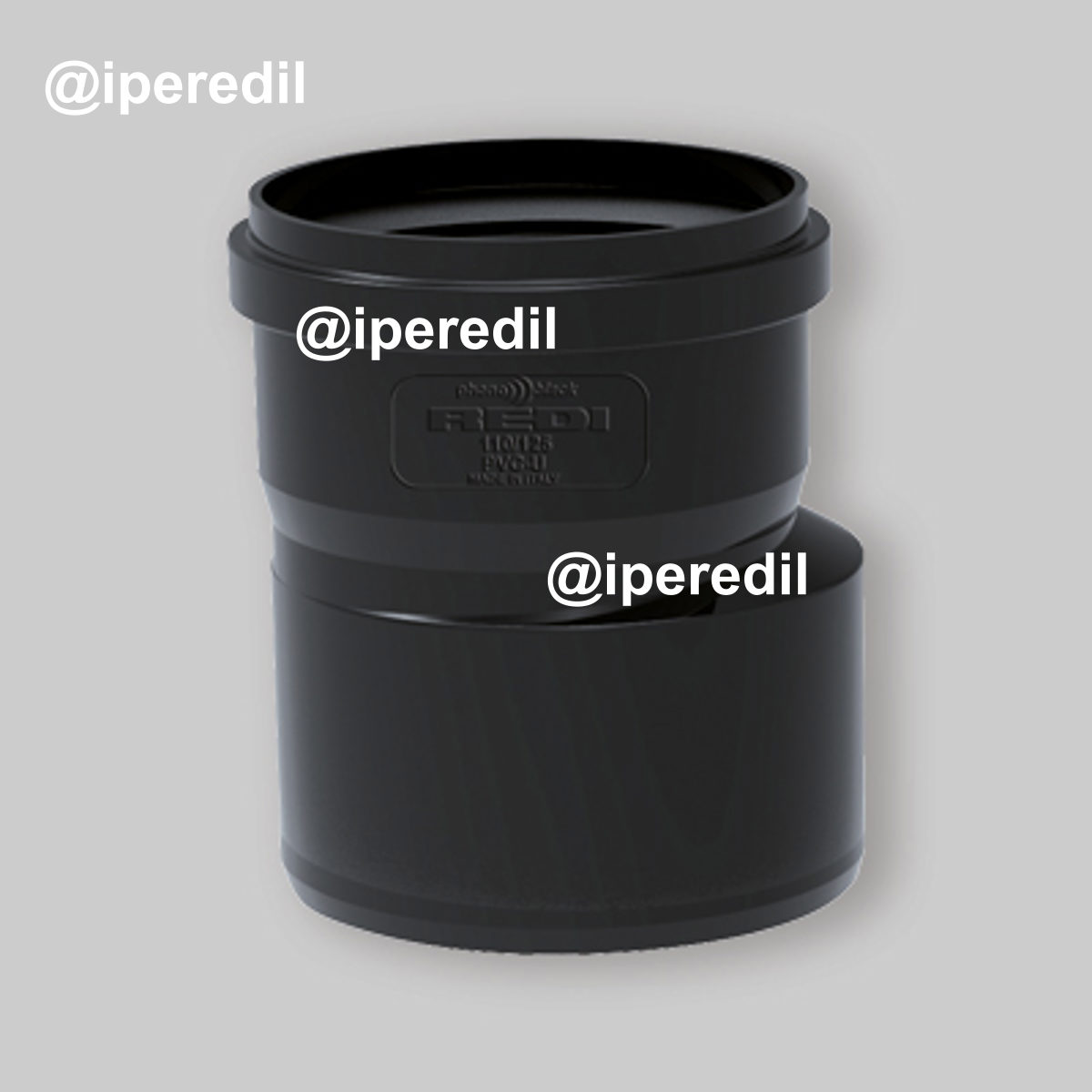 AUMENTO ECCENTRICO FEMMINA/MASCHIO "PHONOBLACK" FØ50 x MØ100