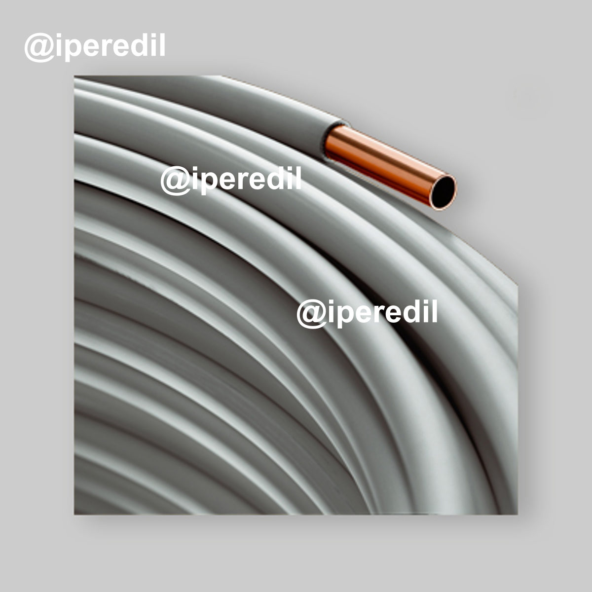 TUBO RAME RIVESTITO "SMISOL PIU' " IN ROTOLO Ø18 x 1 mm