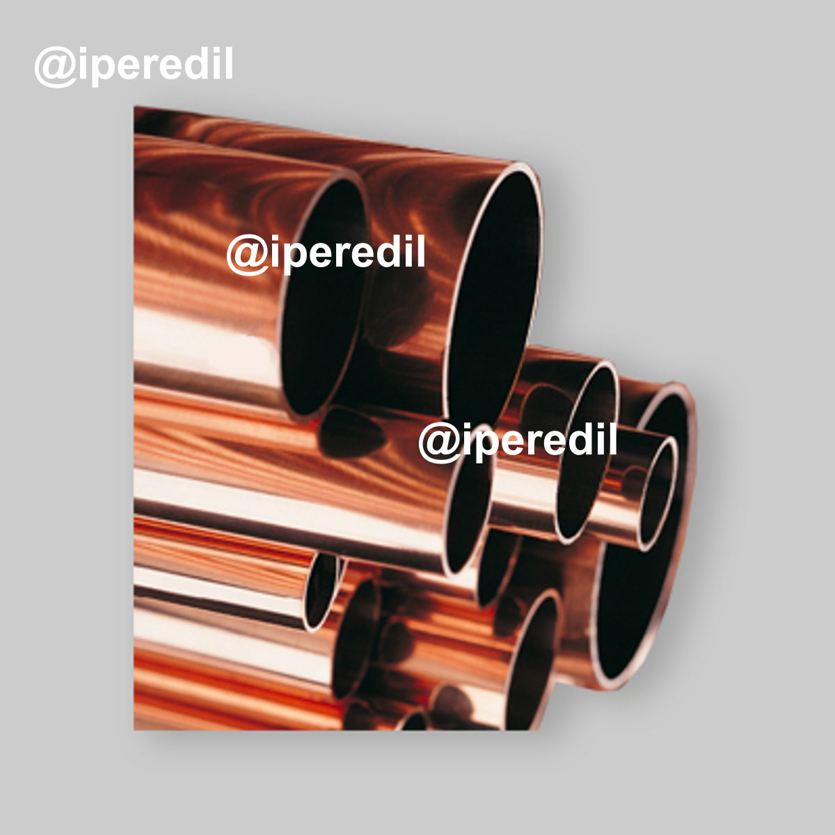 TUBO RAME NUDO PER CONDIZIONAMENTO "GELO" IN VERGHE DA 5 MT Ø31,75 x 1 mm - 1"1/4