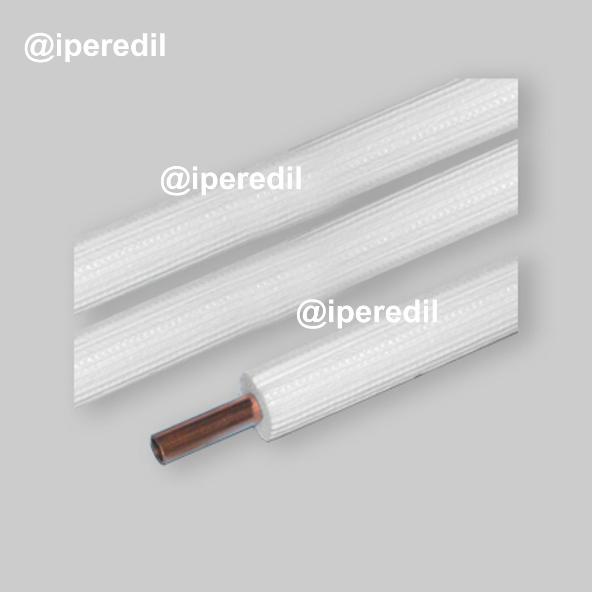 TUBO RAME RIVESTITO PER CONDIZIONAMENTO "IDEALSTAR SPLIT 1" IN ROTOLO Ø6,35 x 1 mm - 1/4"