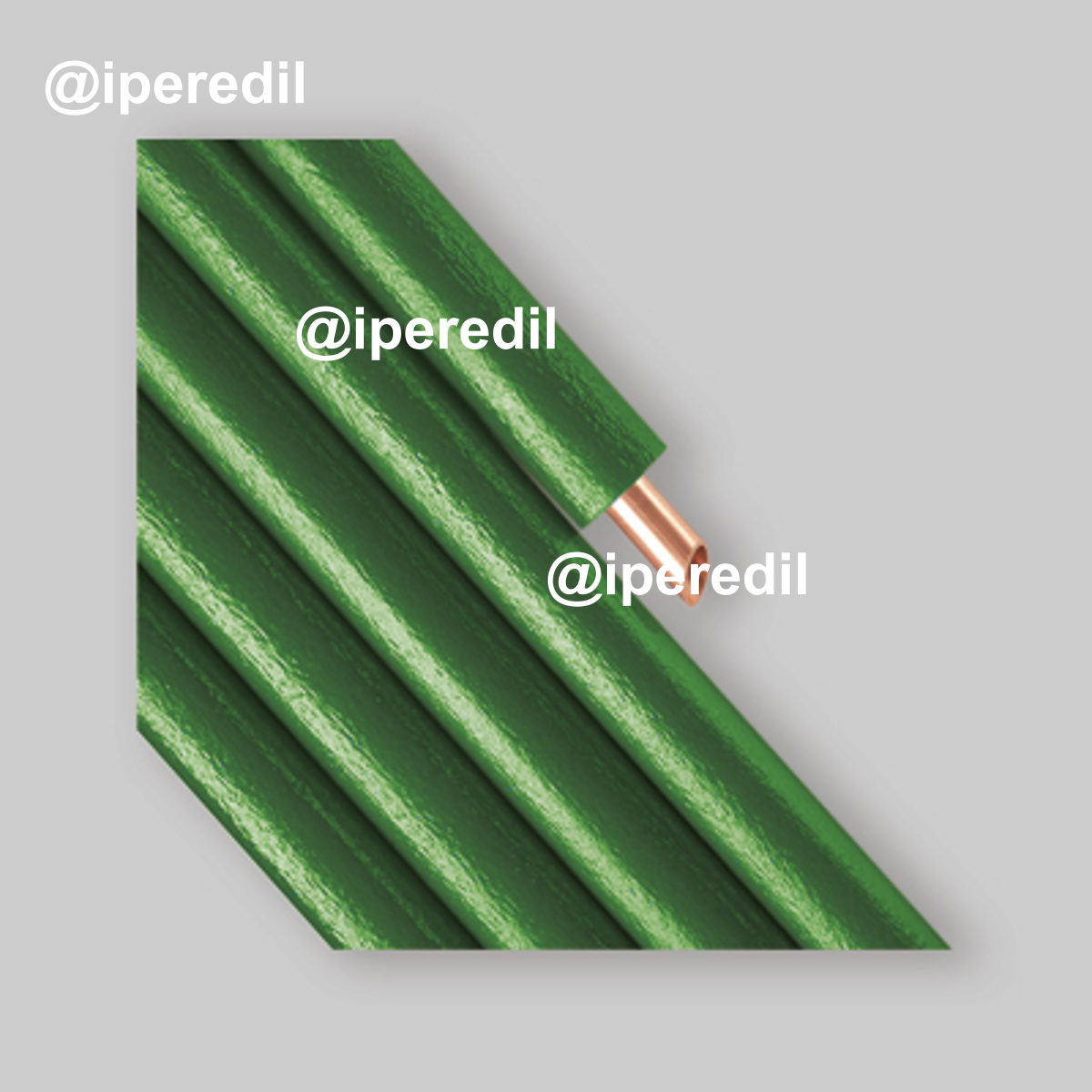 TUBO RAME RIVESTITO "ESPANSO 08" IN ROTOLO Ø12 x 0,8 mm