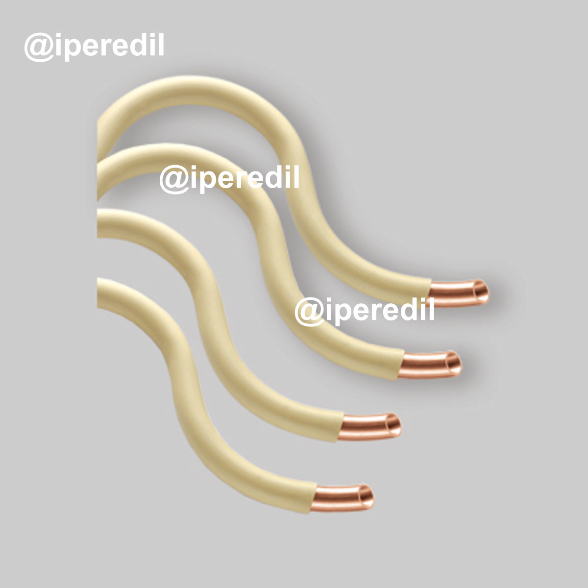 TUBO RAME RIVESTITO CON PVC IN ROTOLO Ø14 x 0,8 mm