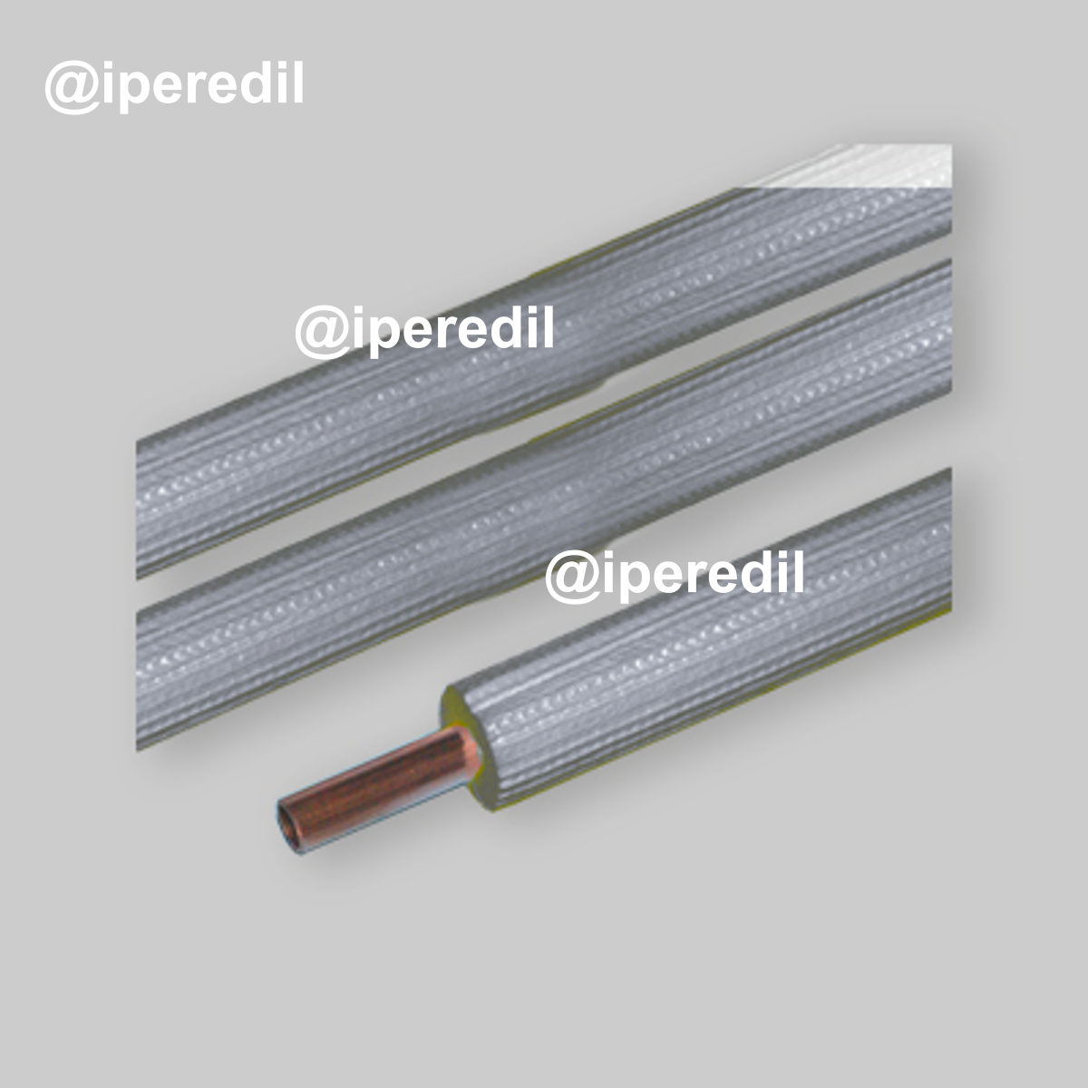 TUBO RAME RIVESTITO PER CONDIZIONAMENTO "IDEALSTAR SPLIT 08" IN ROTOLO Ø12,70 x 0,8 mm - 1/2"