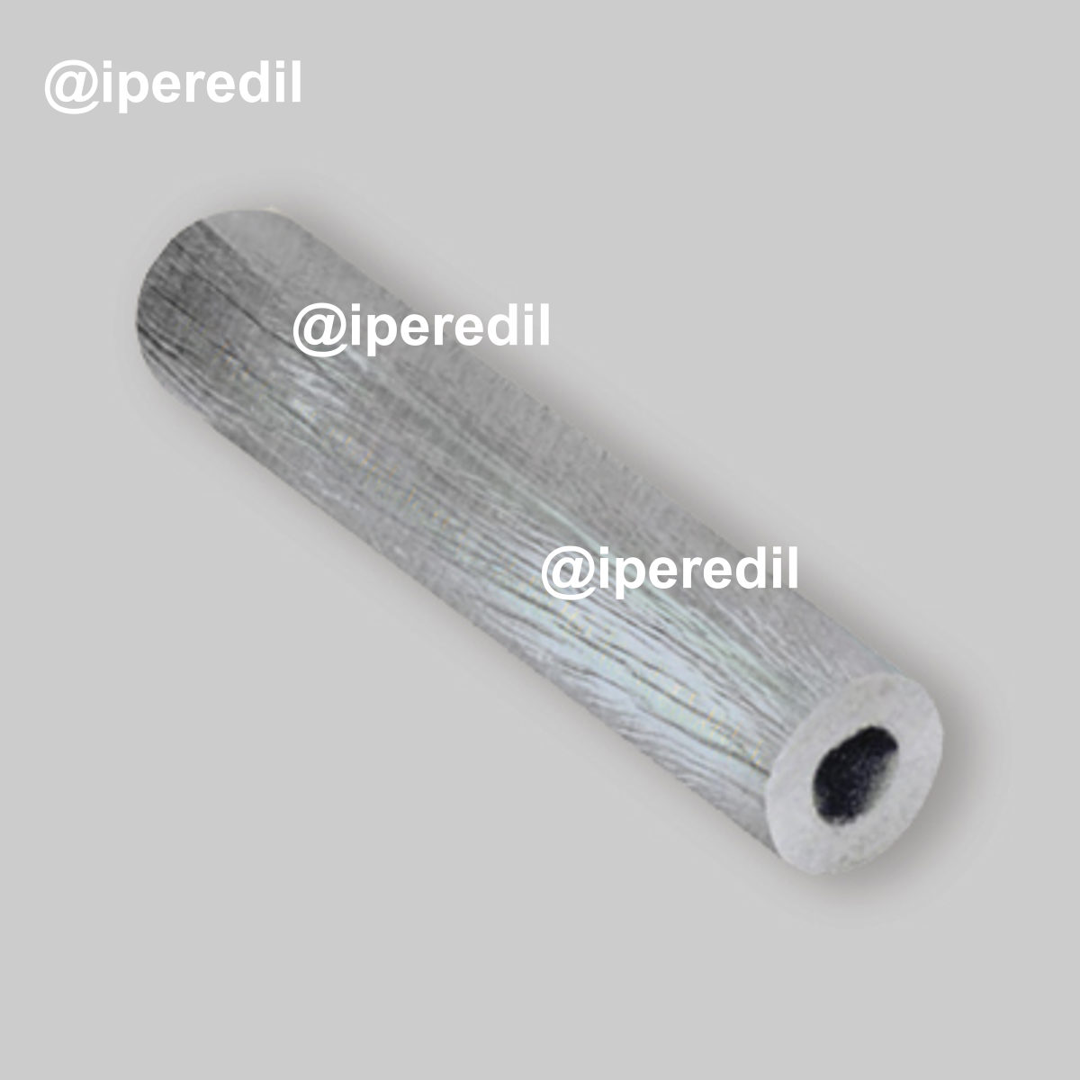 TUBO TERMOISOLANTE PELLICOLATO "ISOPOLAR" SPESSORE 15 MM Ø48 mm