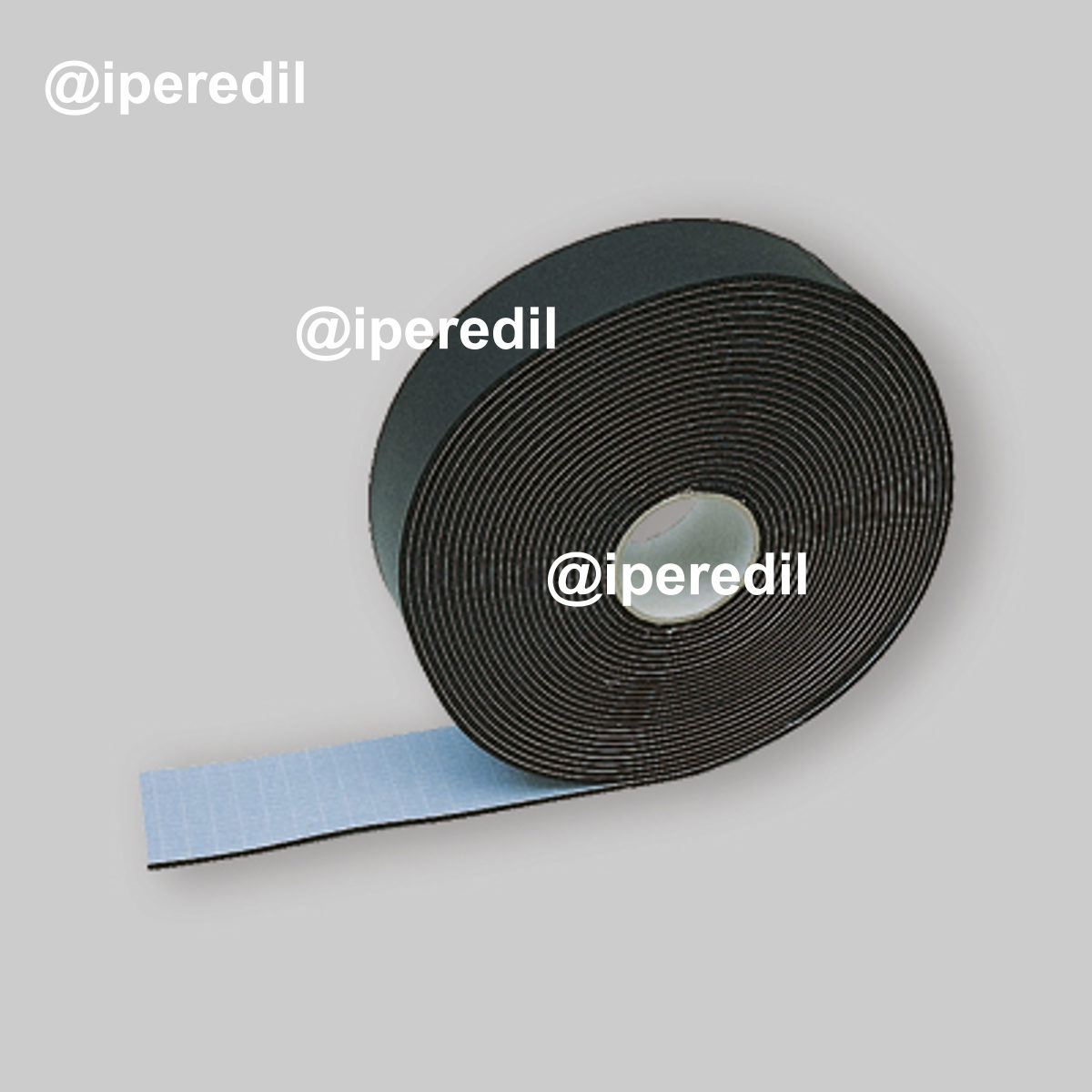 NASTRO TERMOISOLANTE ADESIVO IN GOMMA NERO H.50 mm x Sp.3 mm - L.10 mt