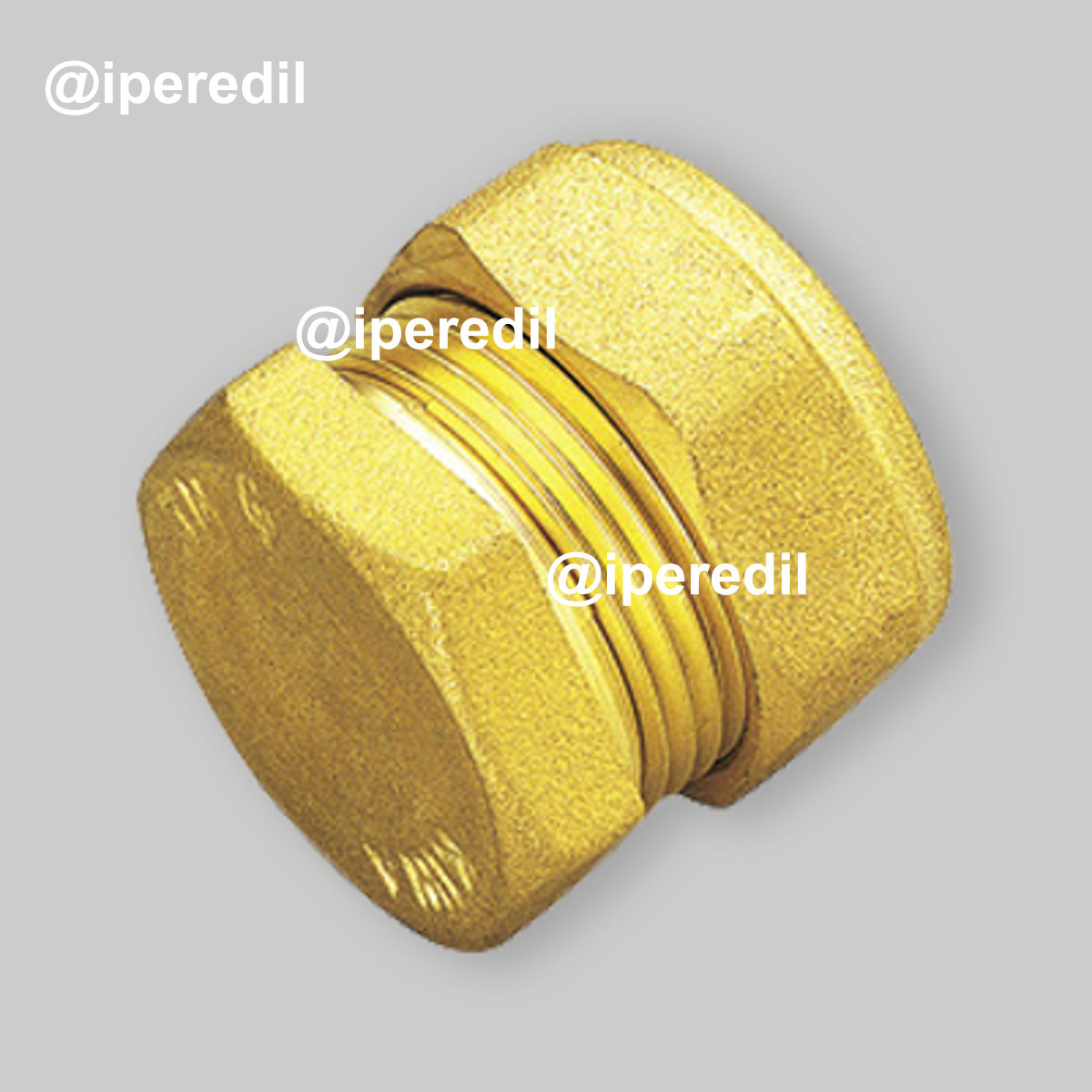 TERMINALE PER RACCORDI A COMPRESSIONE CON OGIVA IN OTTONE TIEMME Ø22 mm