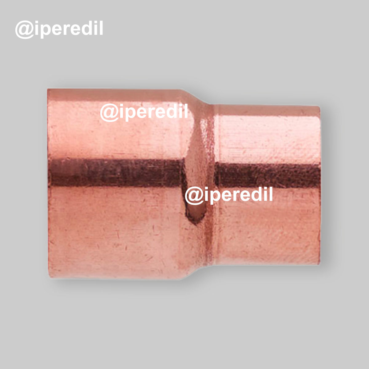 MANICOTTO IN RAME RIDOTTO FEMMINA/FEMMINA A SALDARE Ø18 x 16 mm