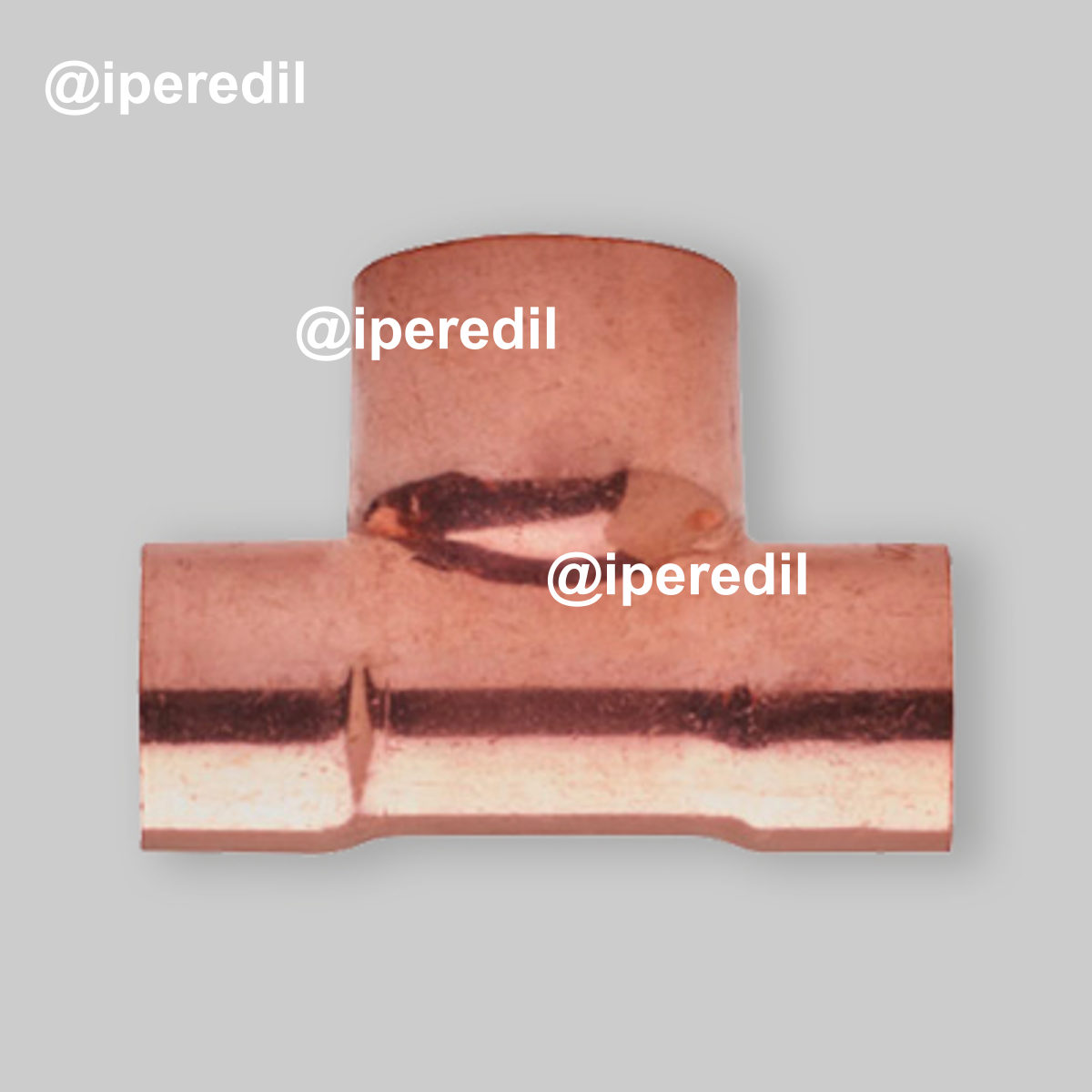 TEE RIDOTTO FEMMINA "12" IN RAME A SALDARE Ø12 x 14 x 12 mm